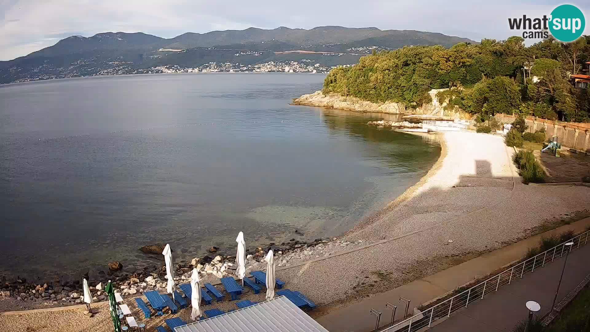 Rijeka web kamera plaža pri Bazenih Kantrida