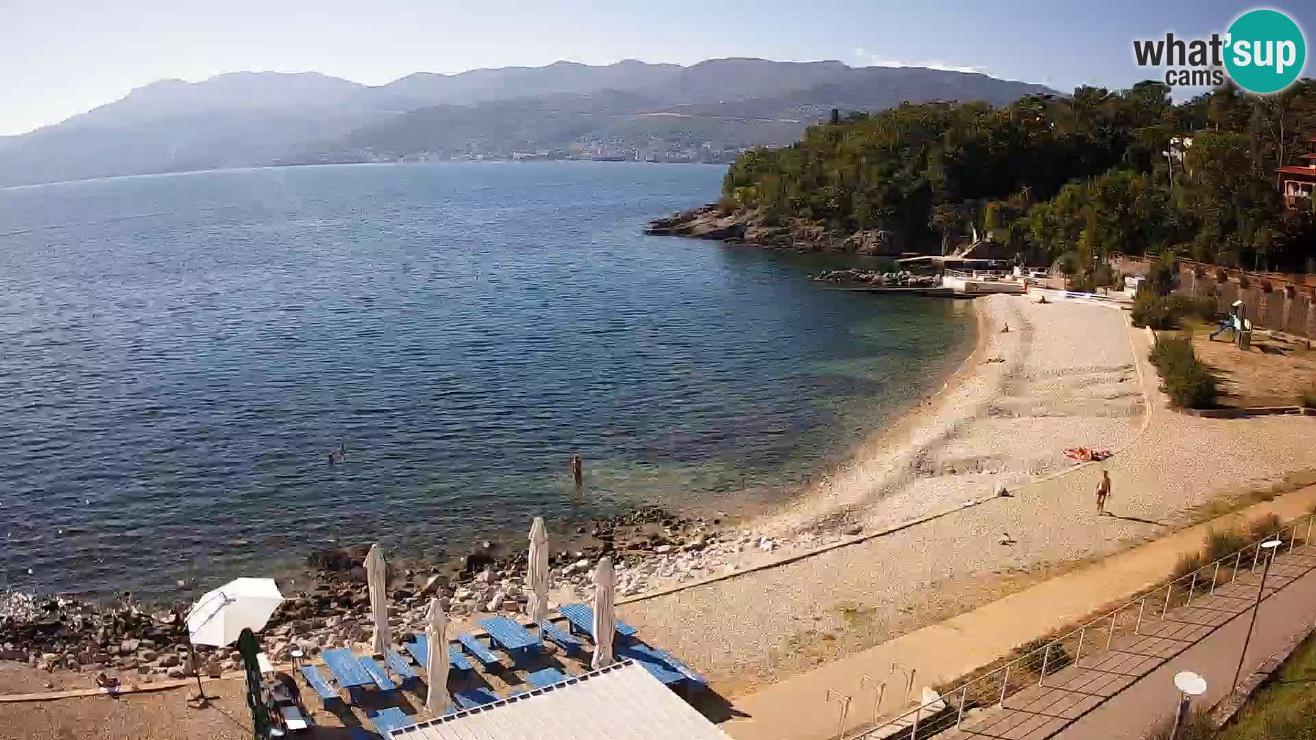 Rijeka web kamera plaža pri Bazenih Kantrida