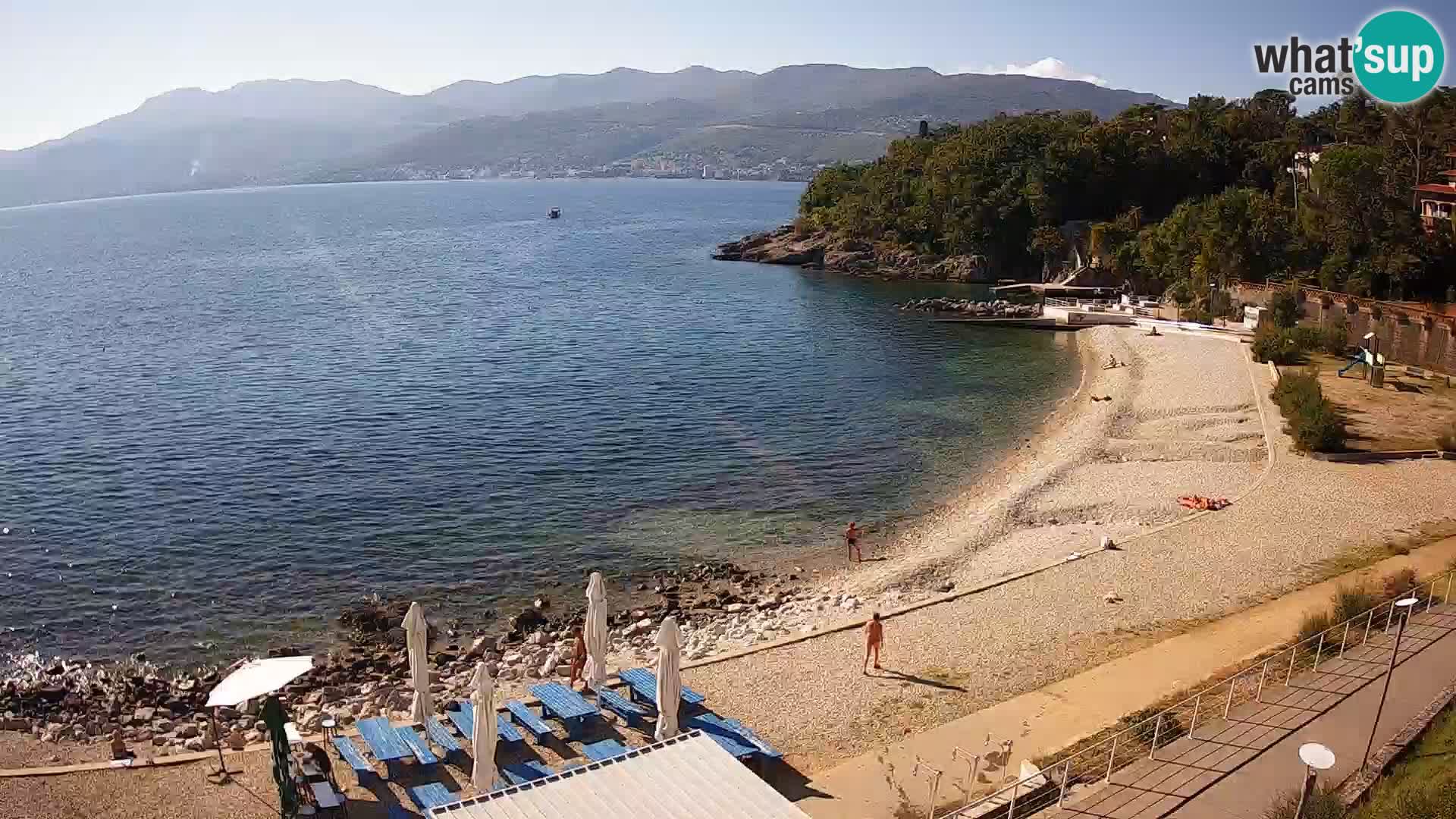 Rijeka web kamera plaža pri Bazenih Kantrida