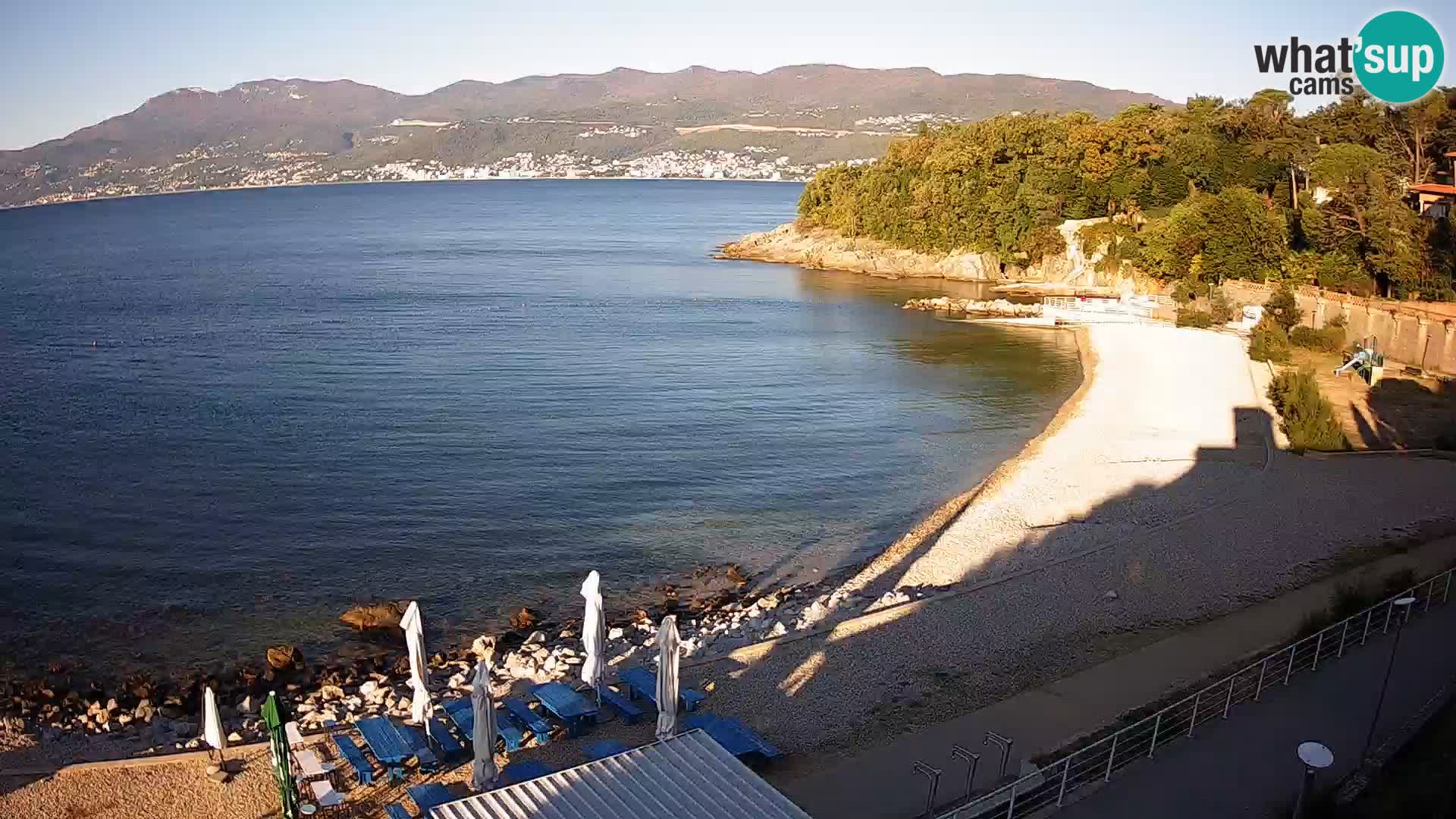 Reka Spletna kamera  plaža pri Bazenih Kantrida