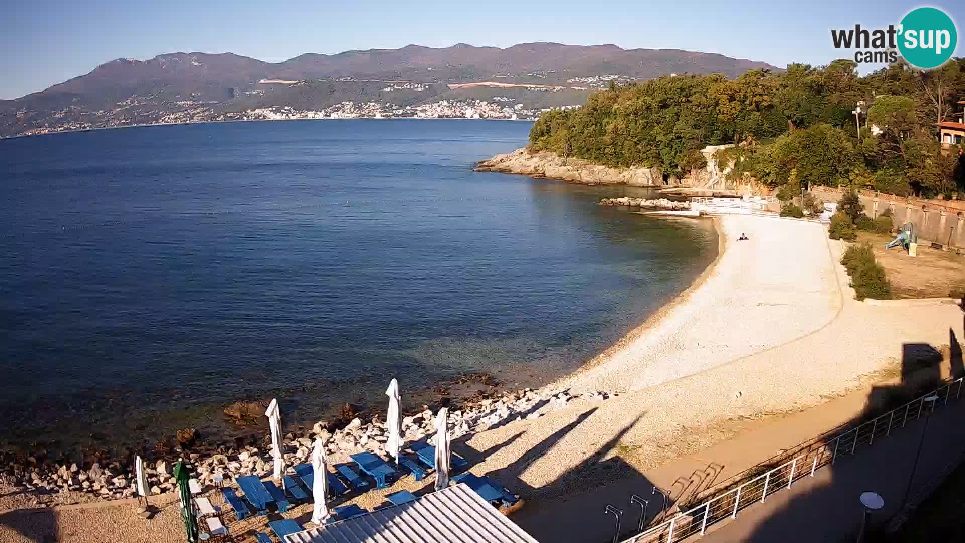 Reka Spletna kamera  plaža pri Bazenih Kantrida