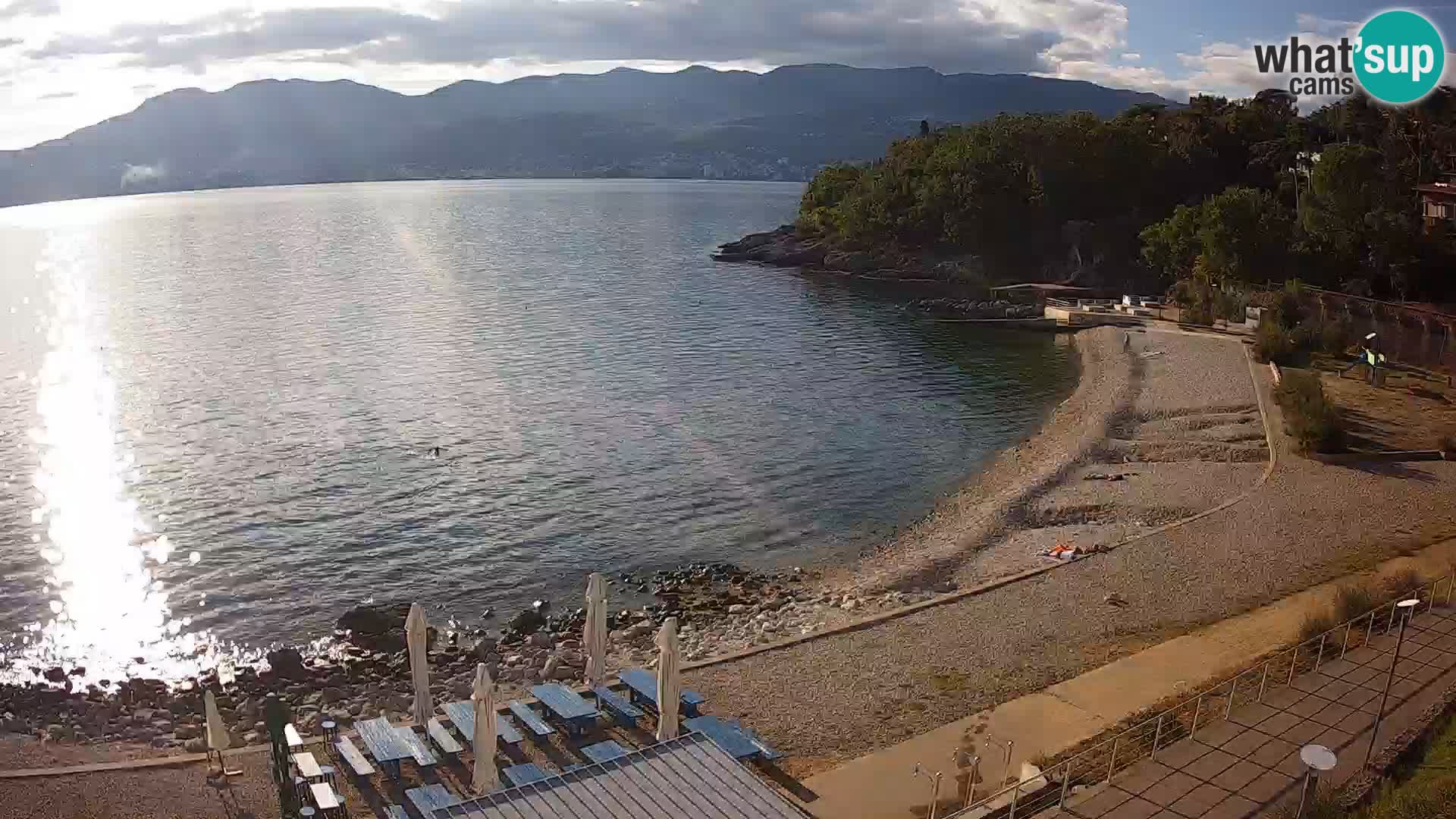 Rijeka web kamera plaža pri Bazenih Kantrida