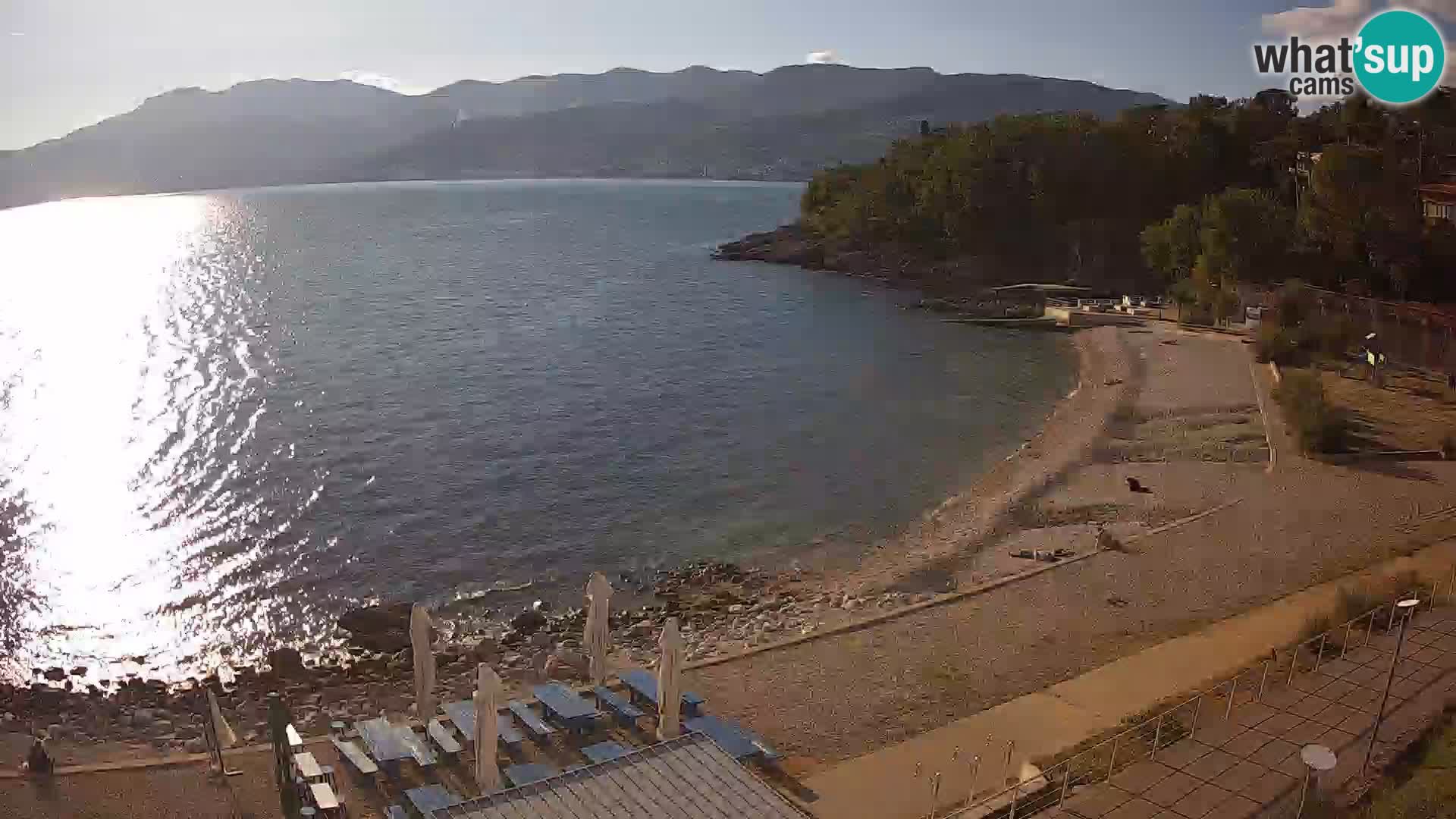 Rijeka web kamera plaža pri Bazenih Kantrida