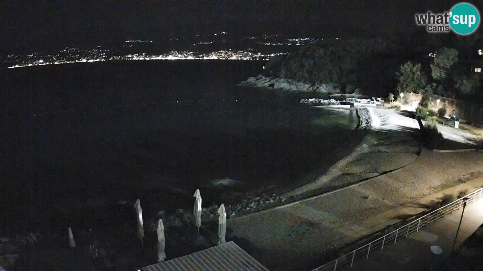 Rijeka web kamera plaža pri Bazenih Kantrida