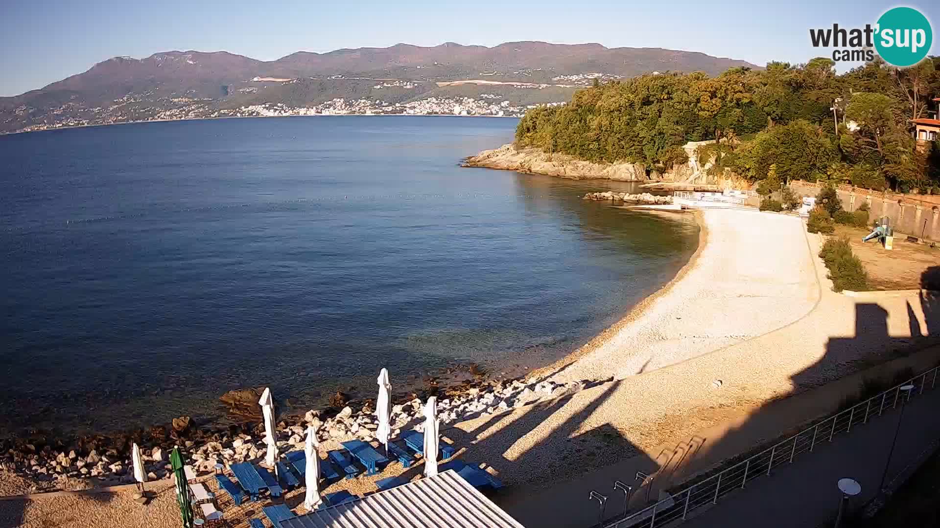 Rijeka web kamera plaža pri Bazenih Kantrida