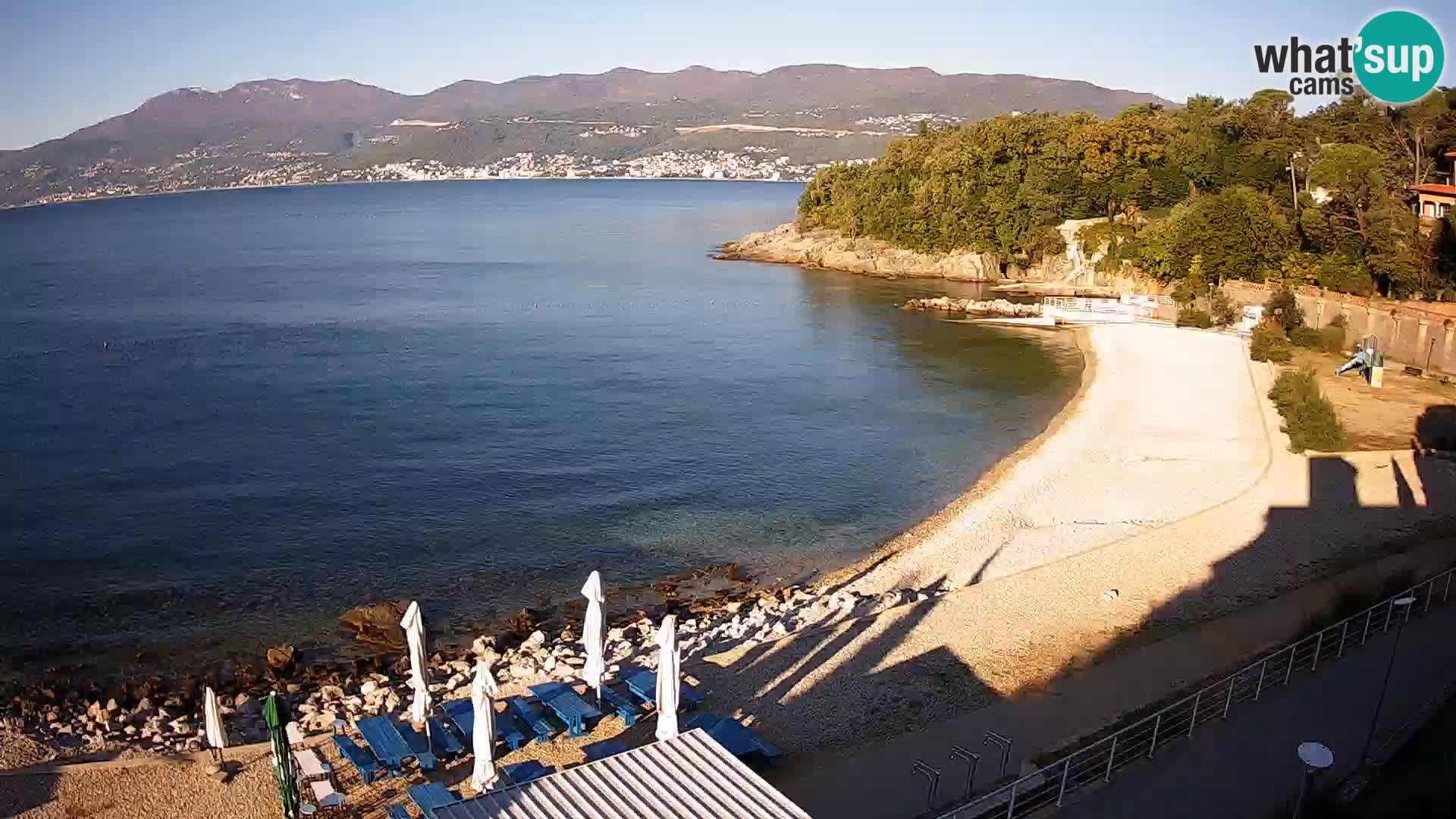 Reka Spletna kamera  plaža pri Bazenih Kantrida