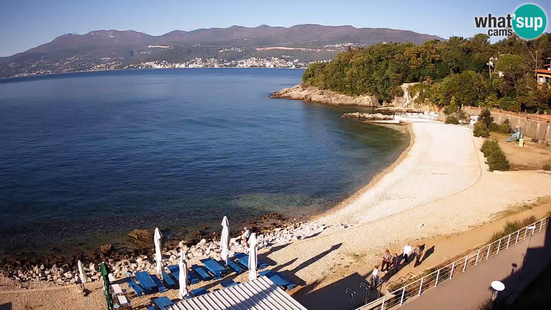 Rijeka web kamera plaža pri Bazenih Kantrida