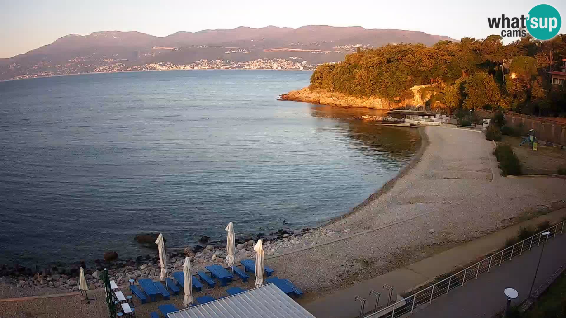 Reka Spletna kamera  plaža pri Bazenih Kantrida