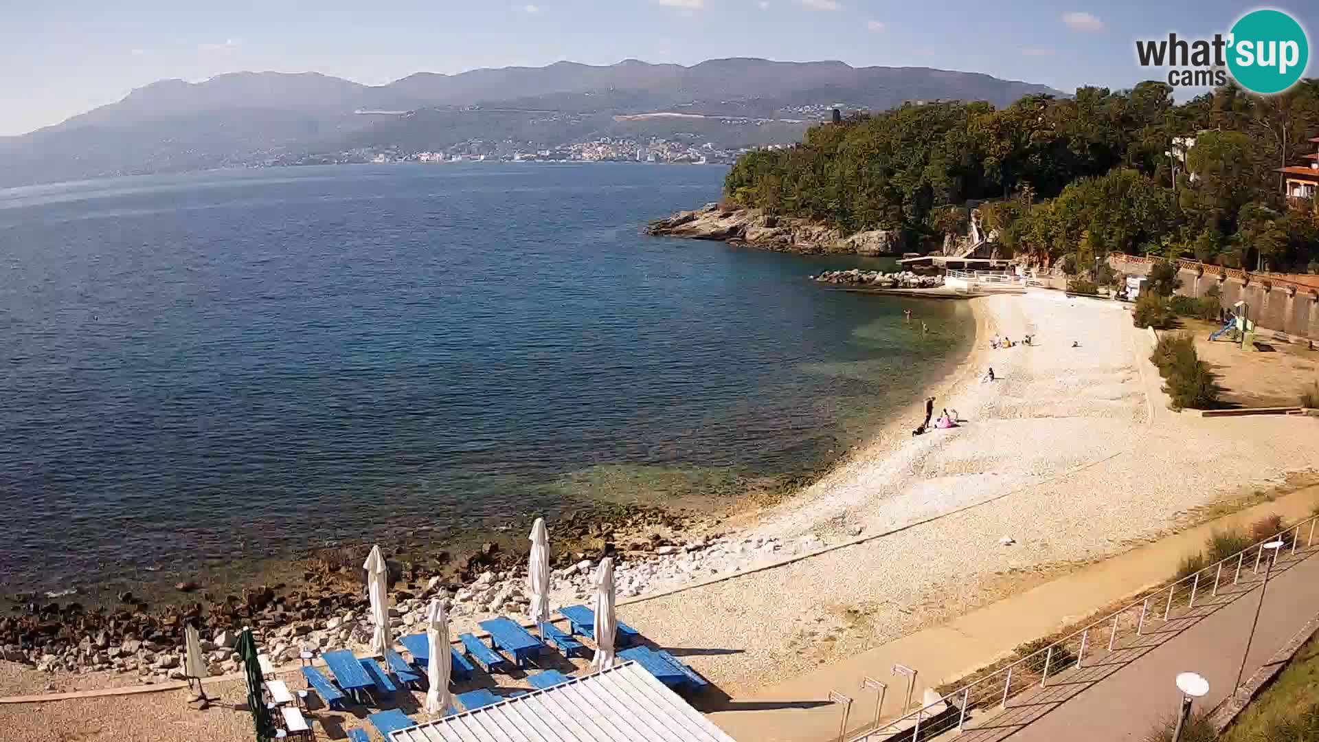 Rijeka web kamera plaža pri Bazenih Kantrida