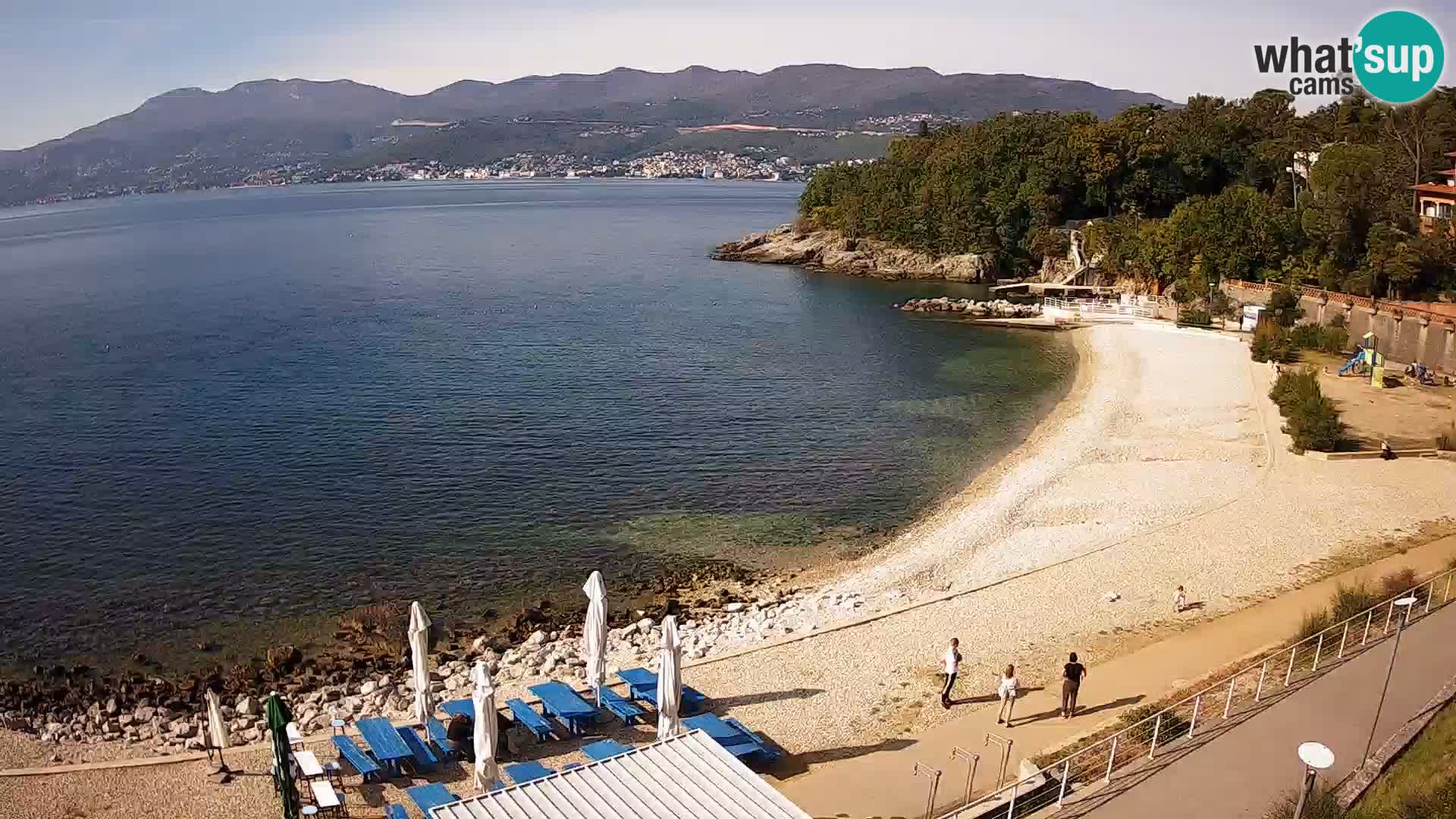Rijeka web kamera plaža pri Bazenih Kantrida