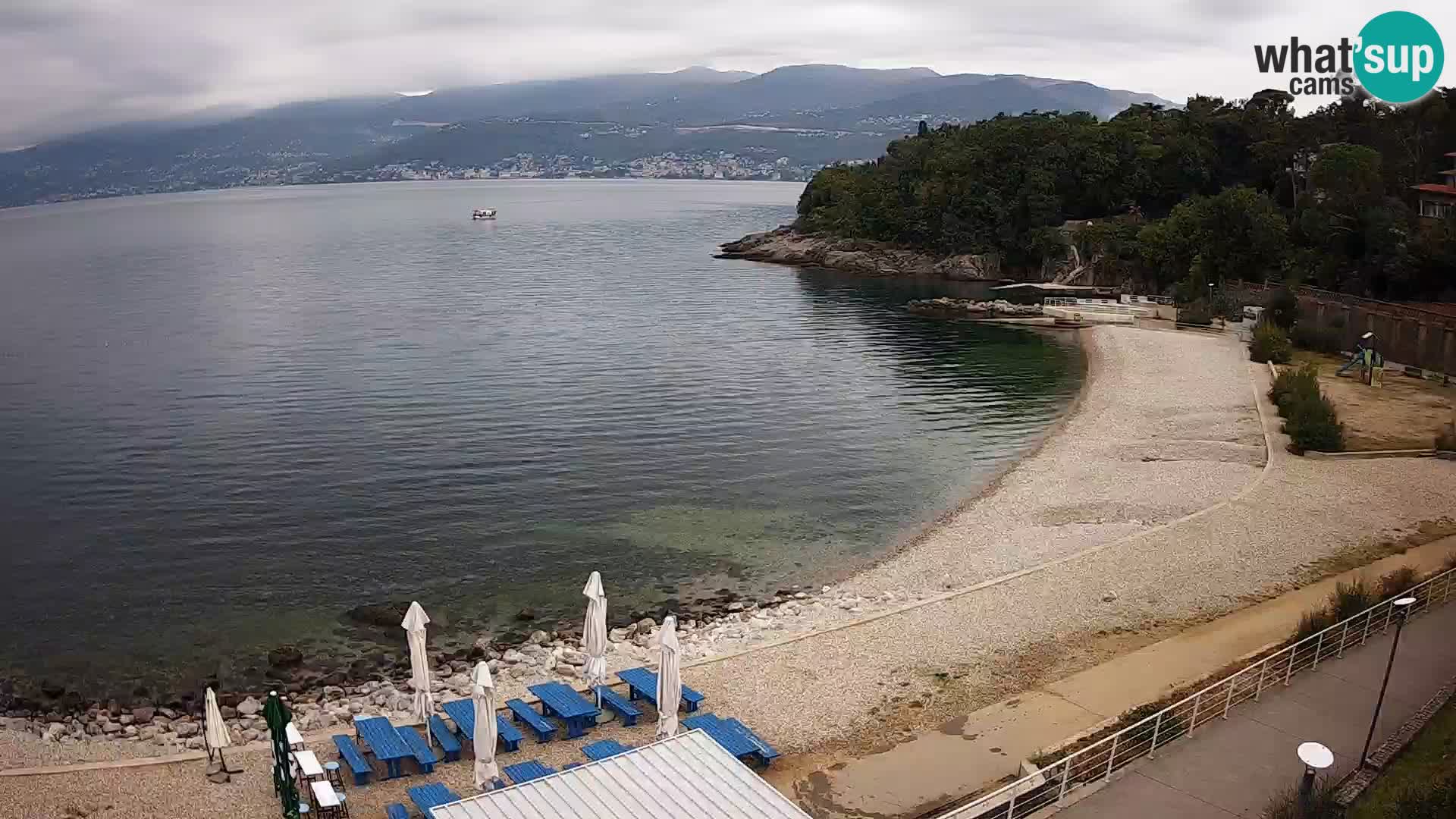 Rijeka web kamera plaža pri Bazenih Kantrida