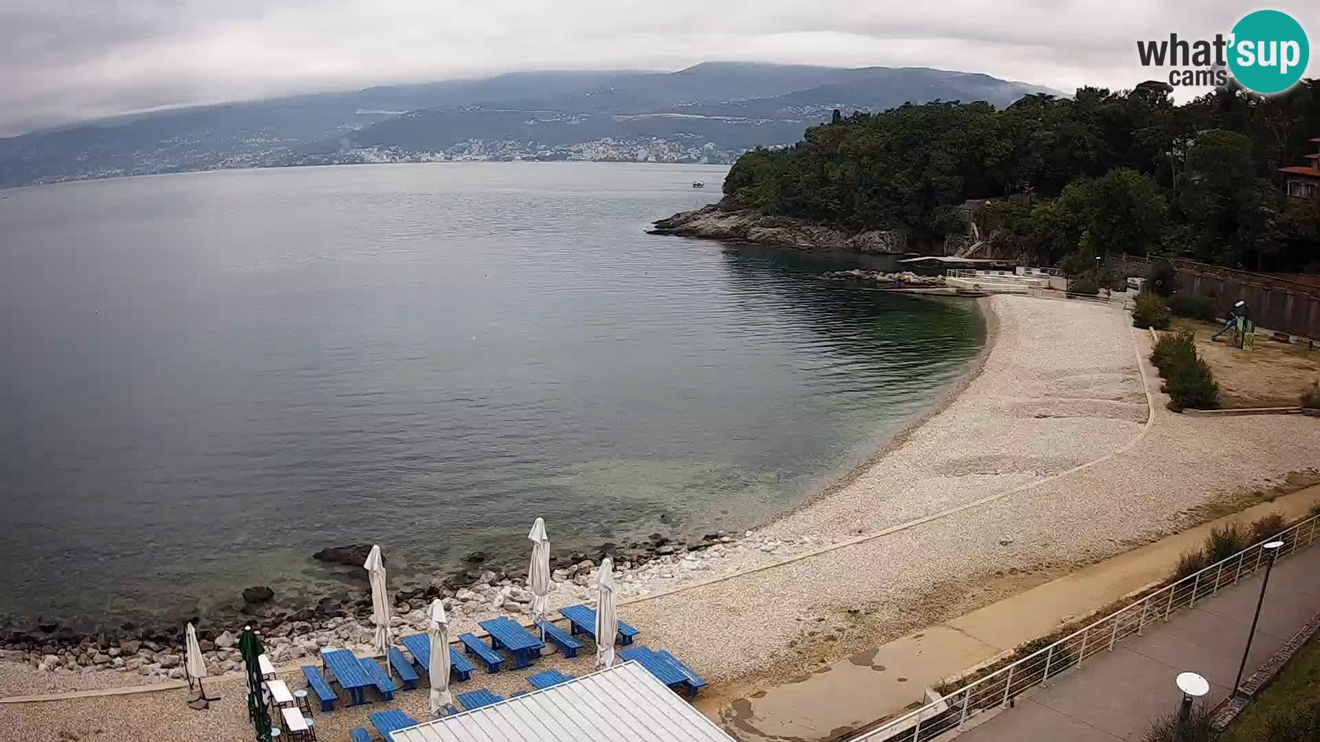 Reka Spletna kamera  plaža pri Bazenih Kantrida