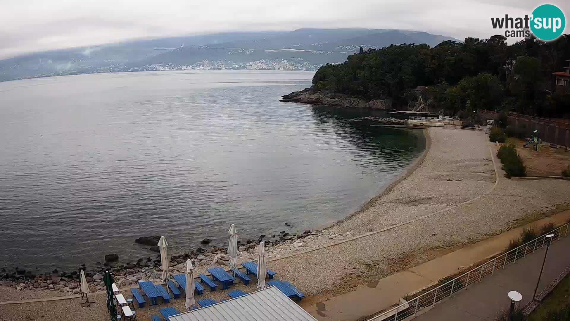 Rijeka web kamera plaža pri Bazenih Kantrida