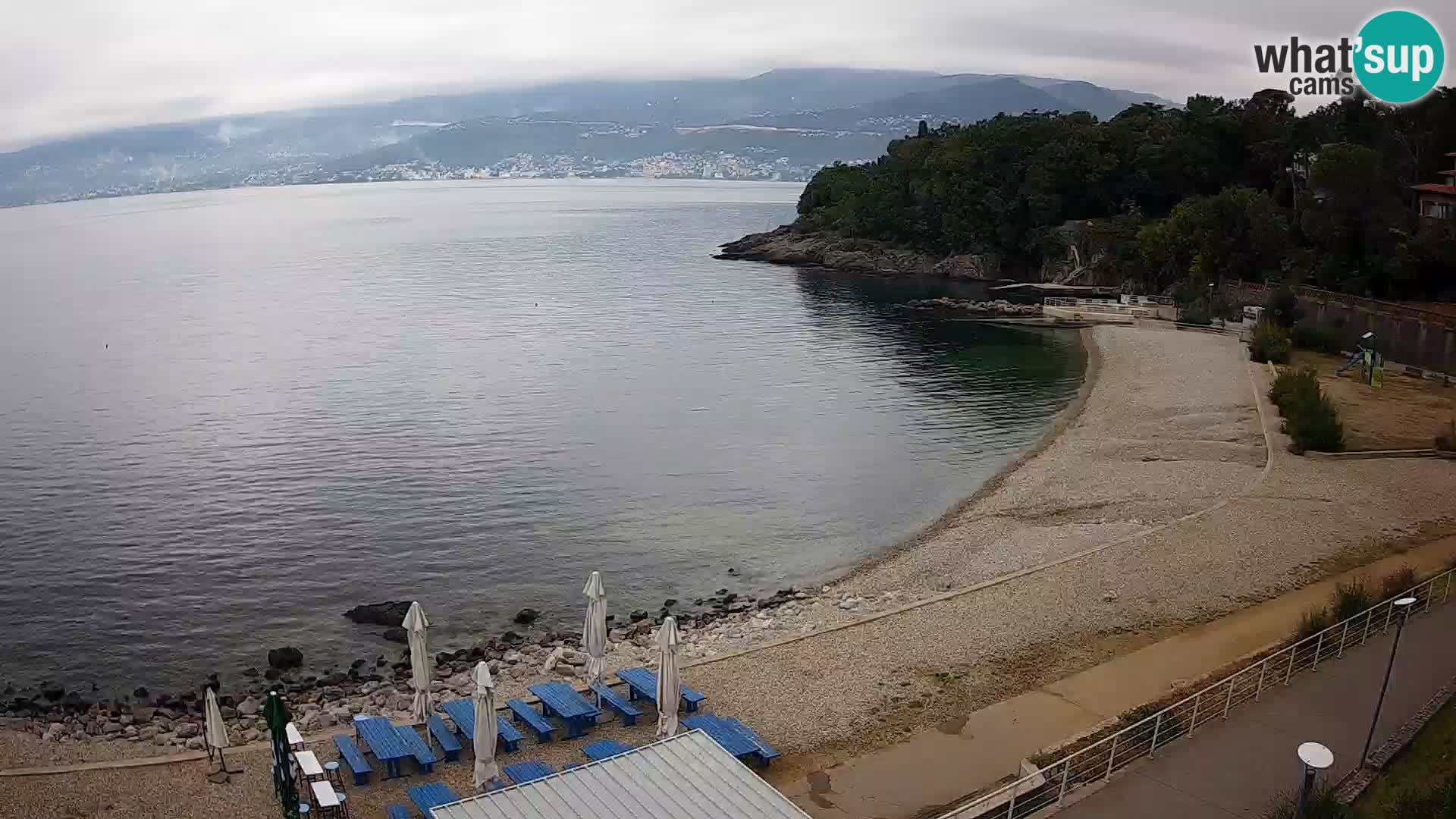 Rijeka web kamera plaža pri Bazenih Kantrida