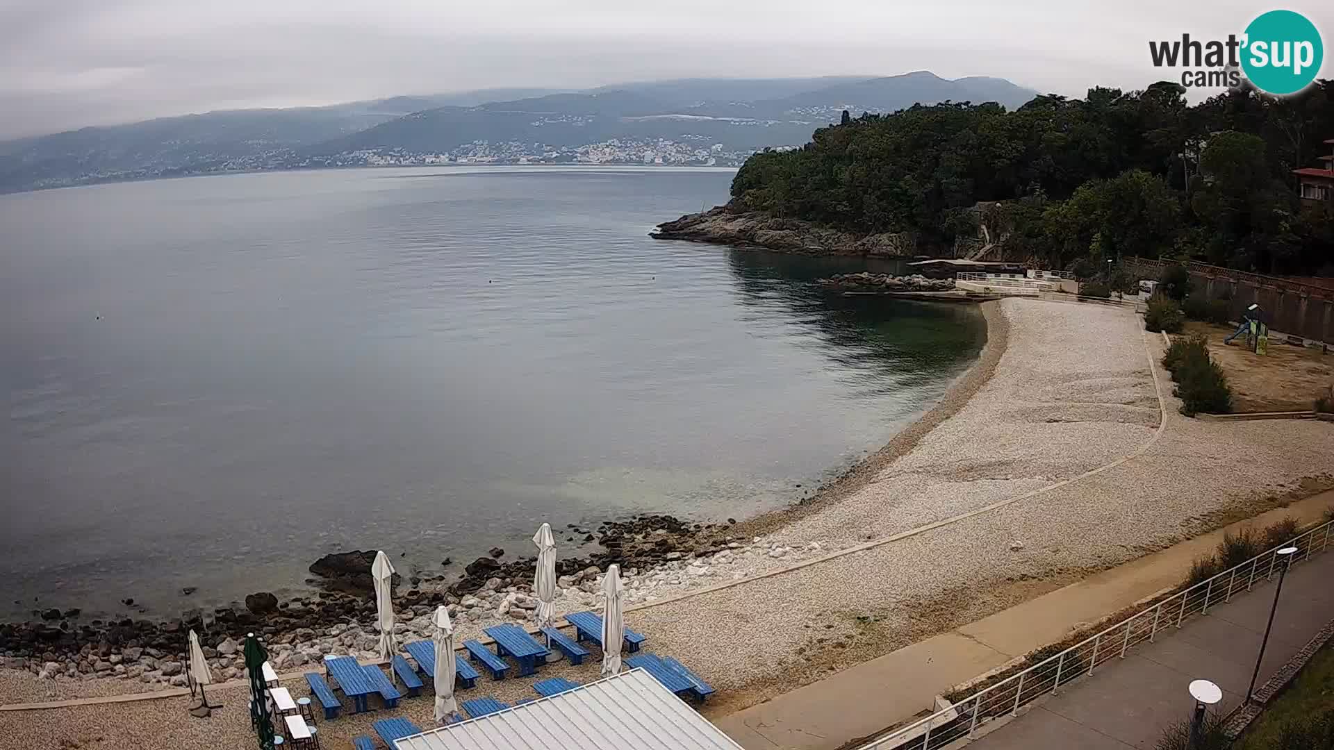 Rijeka web kamera plaža pri Bazenih Kantrida