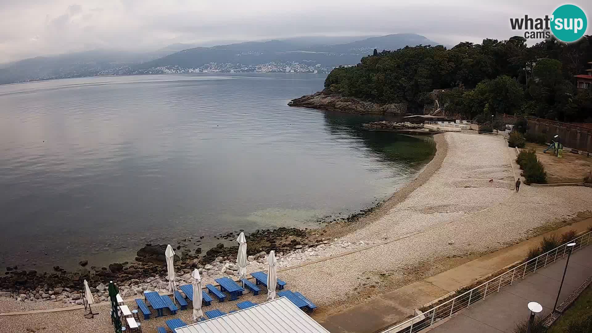 Rijeka web kamera plaža pri Bazenih Kantrida