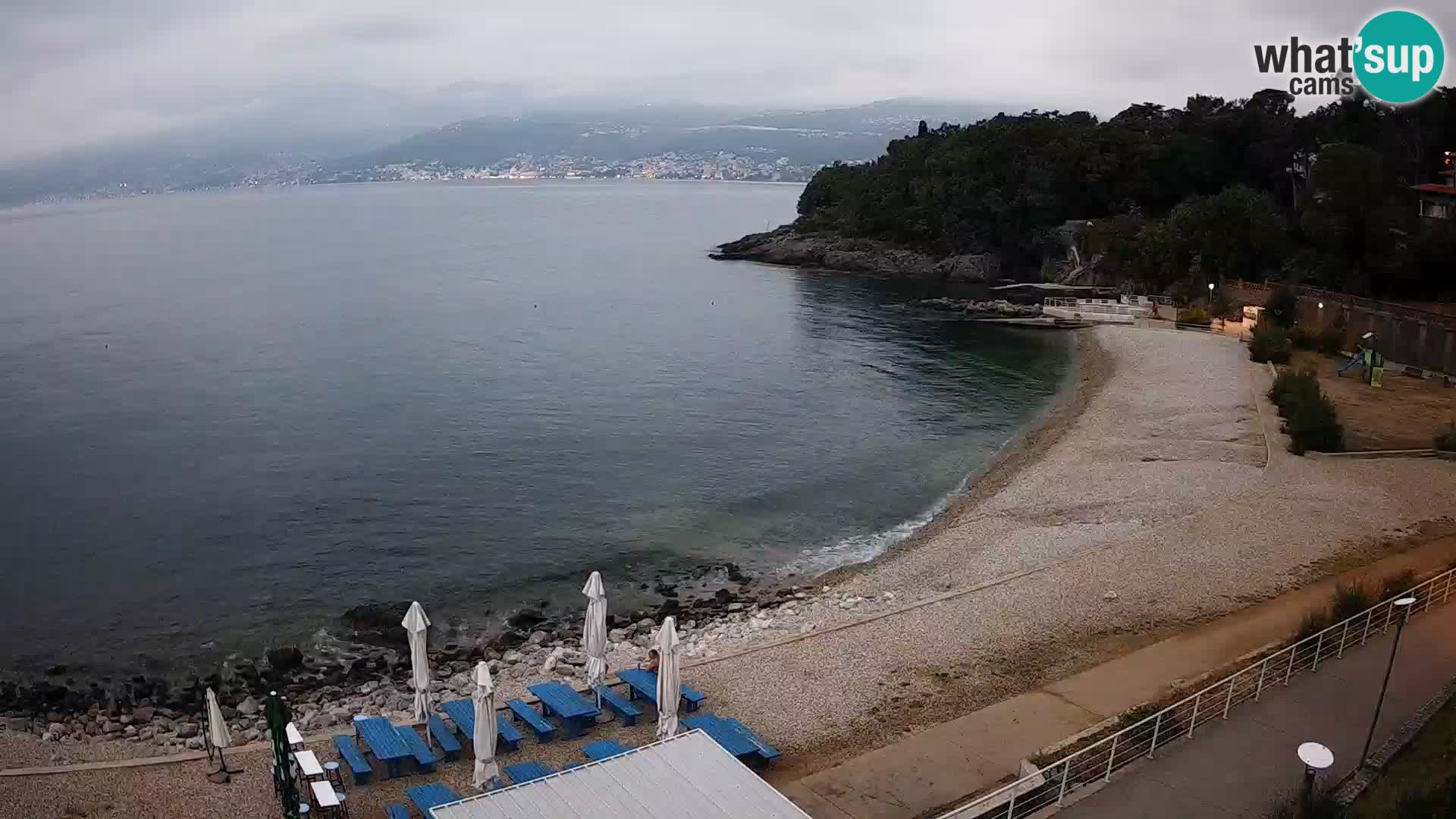 Rijeka web kamera plaža pri Bazenih Kantrida