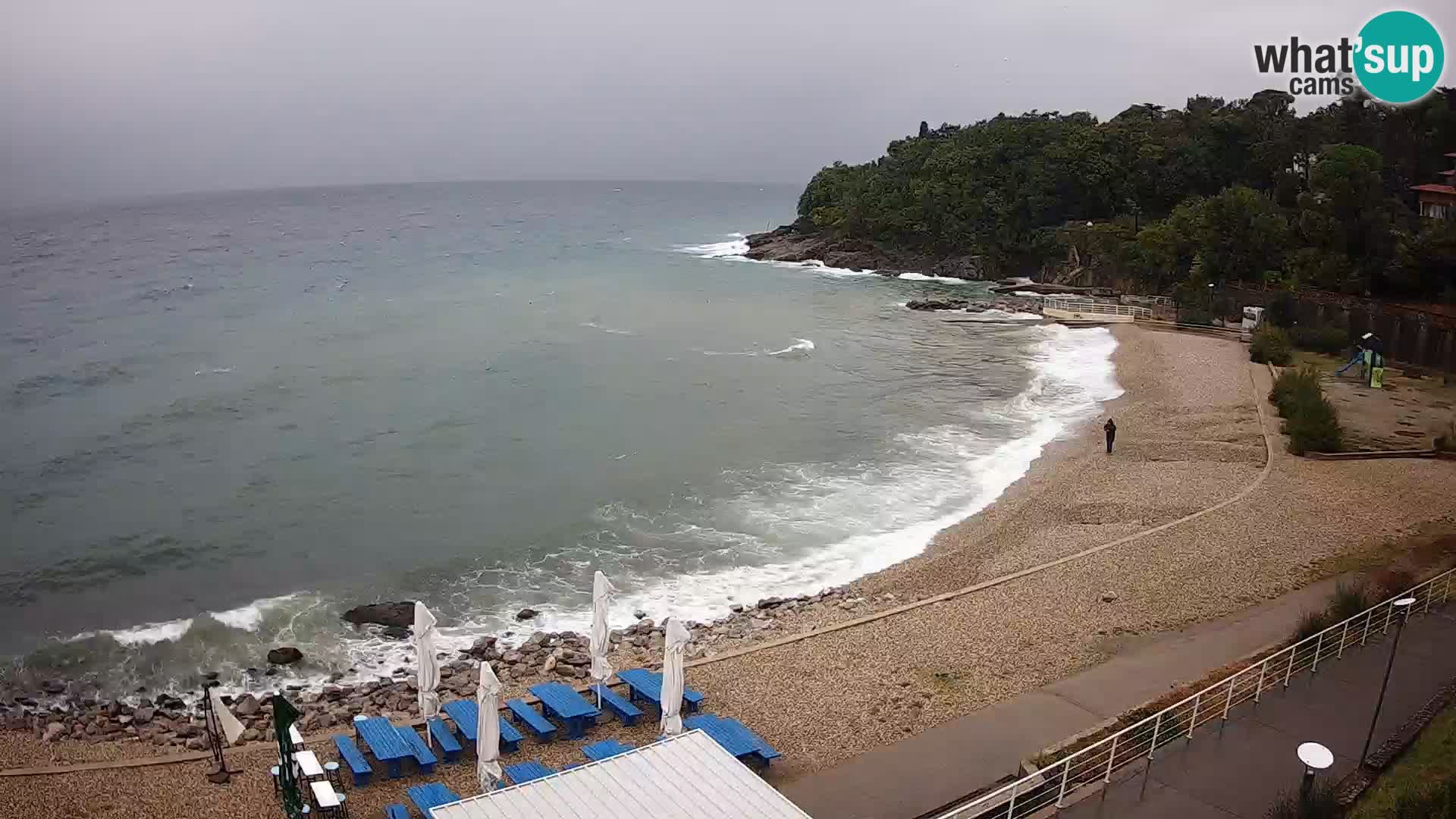Rijeka web kamera plaža pri Bazenih Kantrida