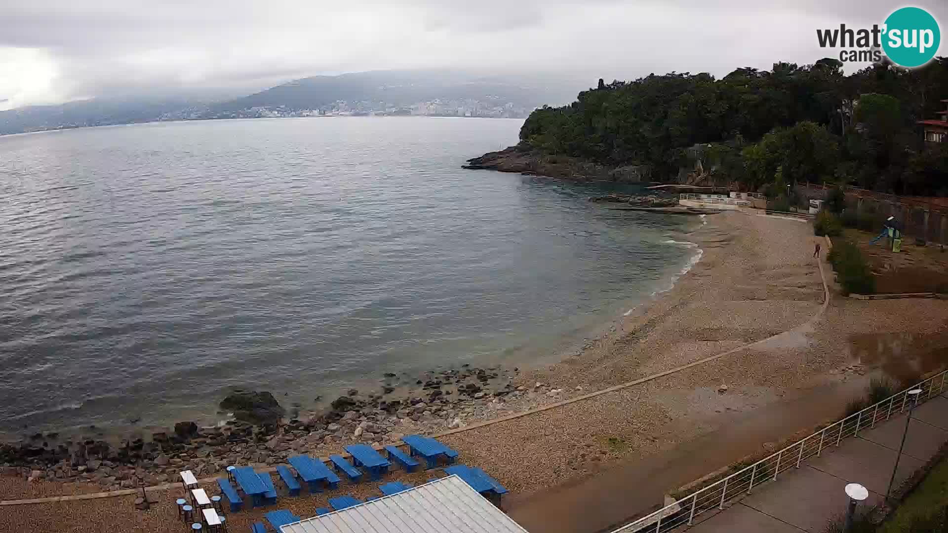 Rijeka web kamera plaža pri Bazenih Kantrida