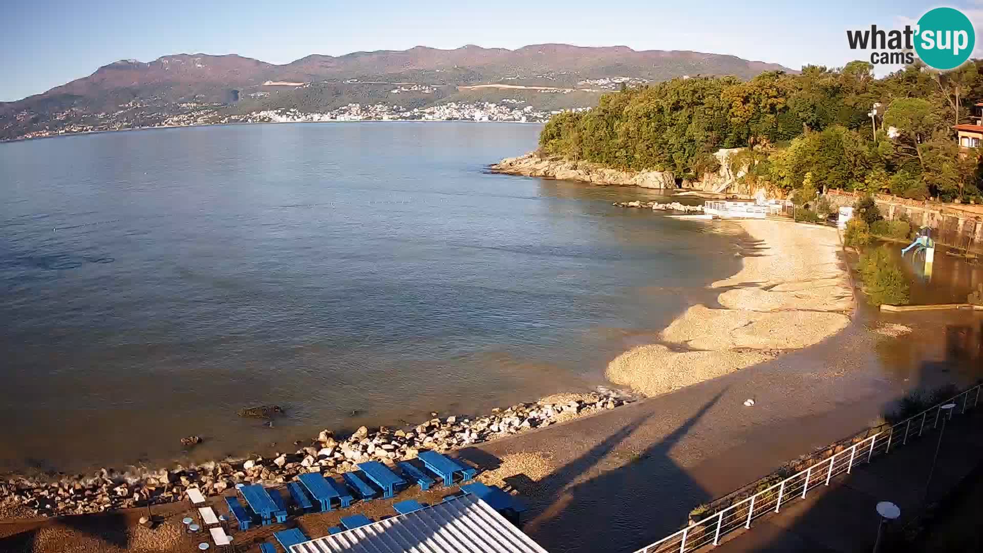 Reka Spletna kamera  plaža pri Bazenih Kantrida