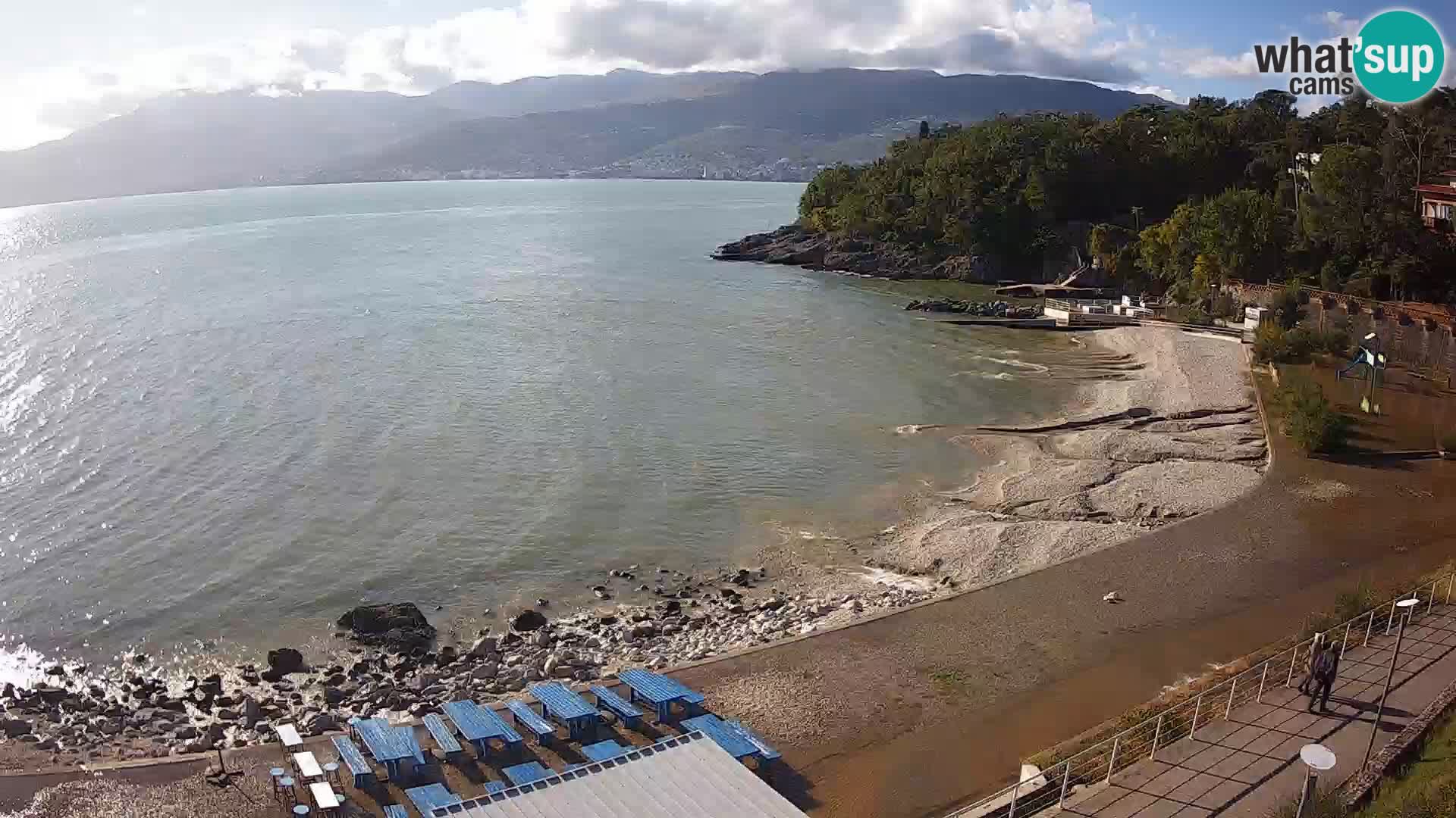 Reka Spletna kamera  plaža pri Bazenih Kantrida