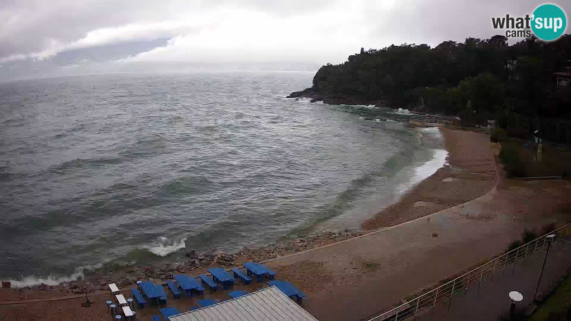 Reka Spletna kamera  plaža pri Bazenih Kantrida