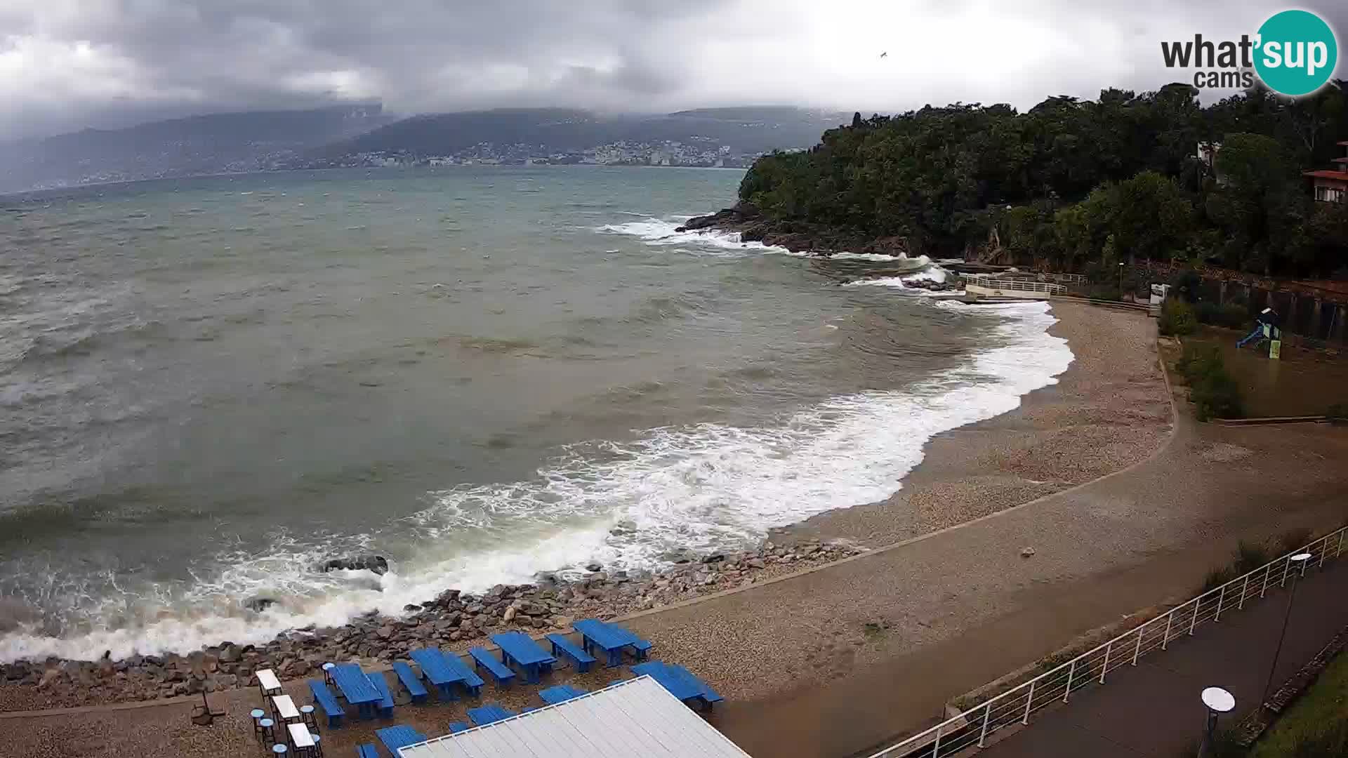 Reka Spletna kamera  plaža pri Bazenih Kantrida