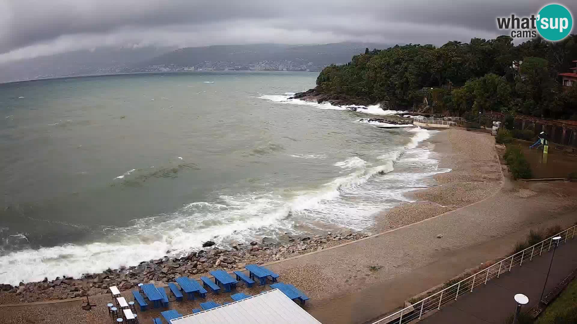 Reka Spletna kamera  plaža pri Bazenih Kantrida