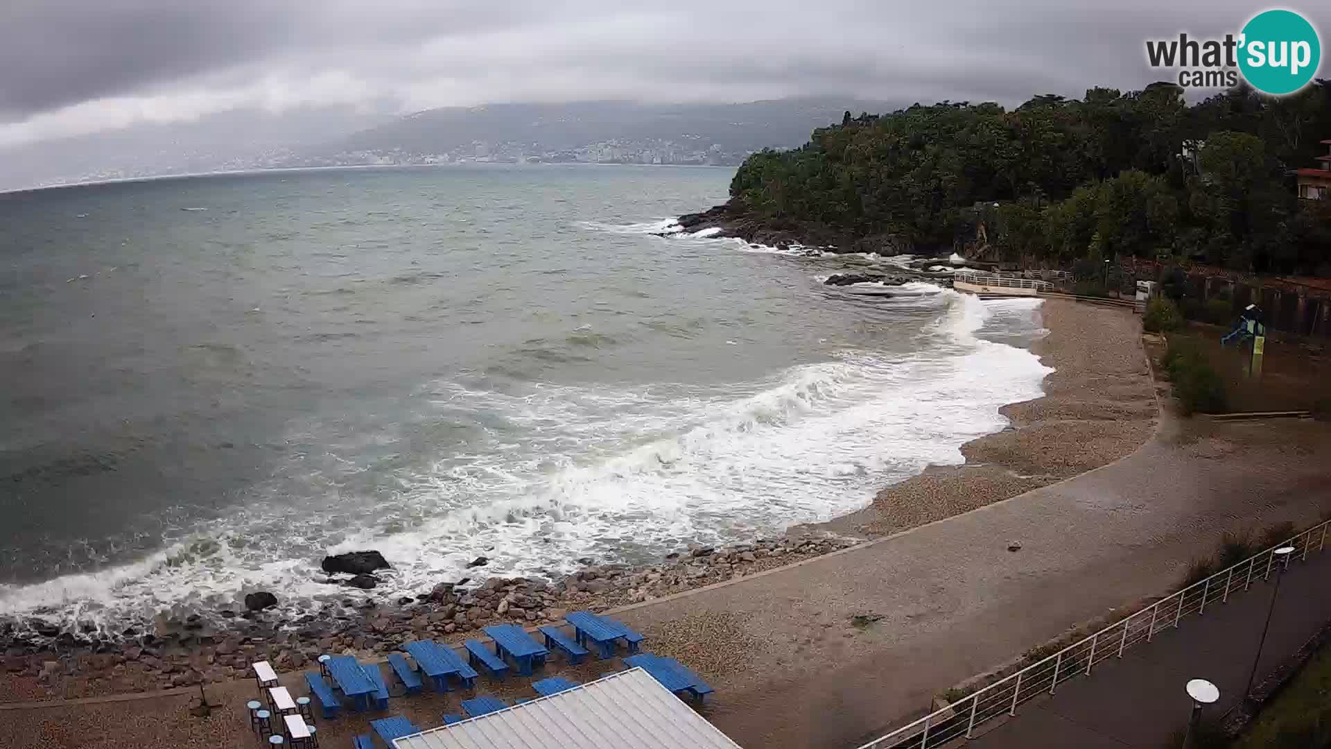 Reka Spletna kamera  plaža pri Bazenih Kantrida