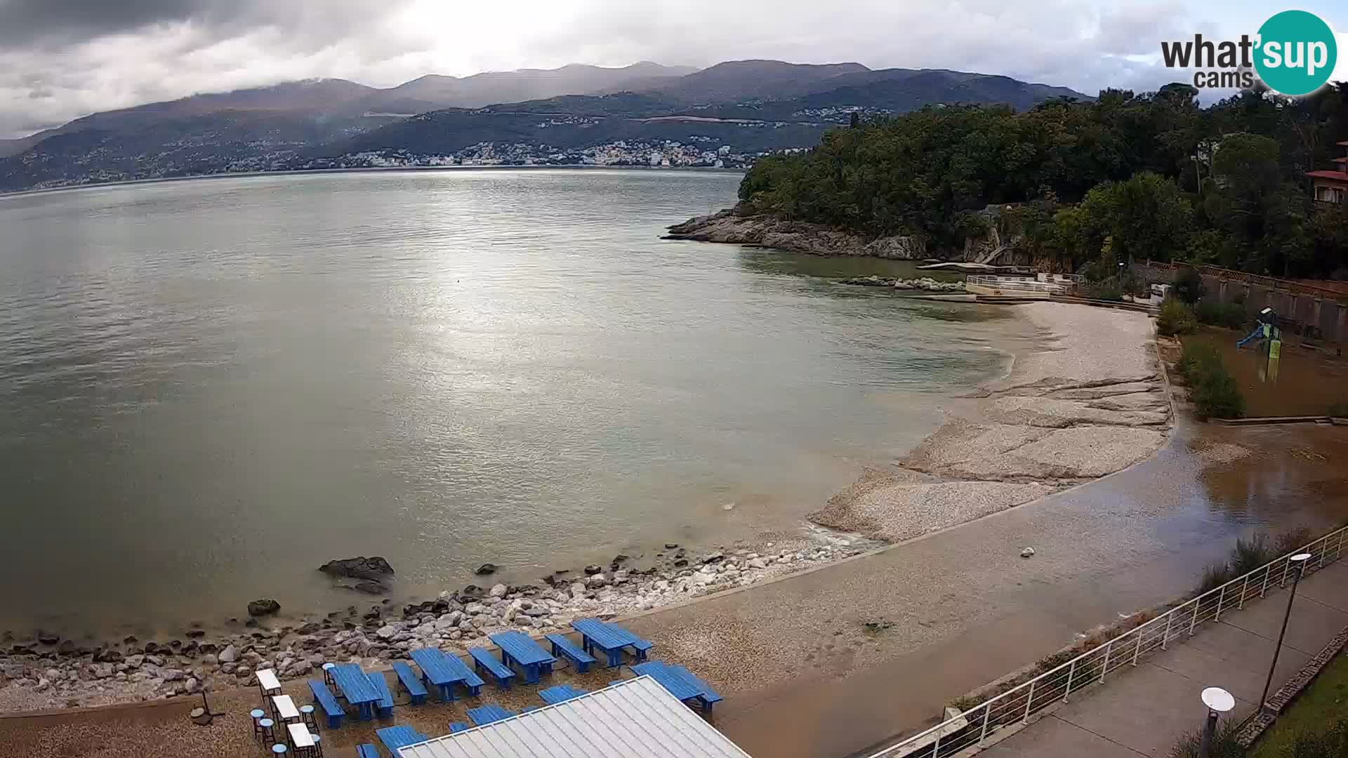 Reka Spletna kamera  plaža pri Bazenih Kantrida