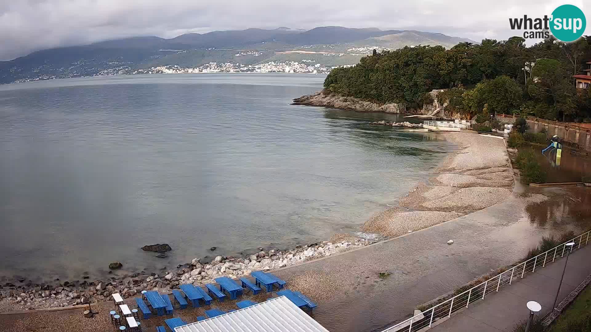 Reka Spletna kamera  plaža pri Bazenih Kantrida