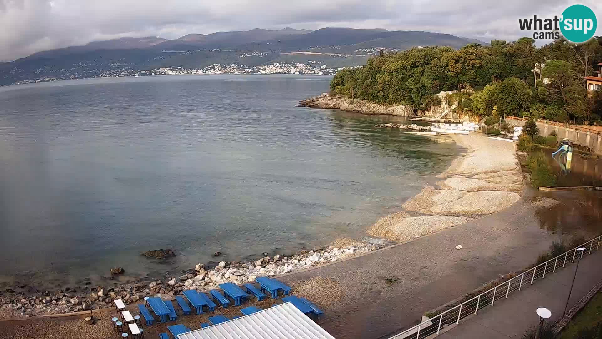 Rijeka web kamera plaža pri Bazenih Kantrida