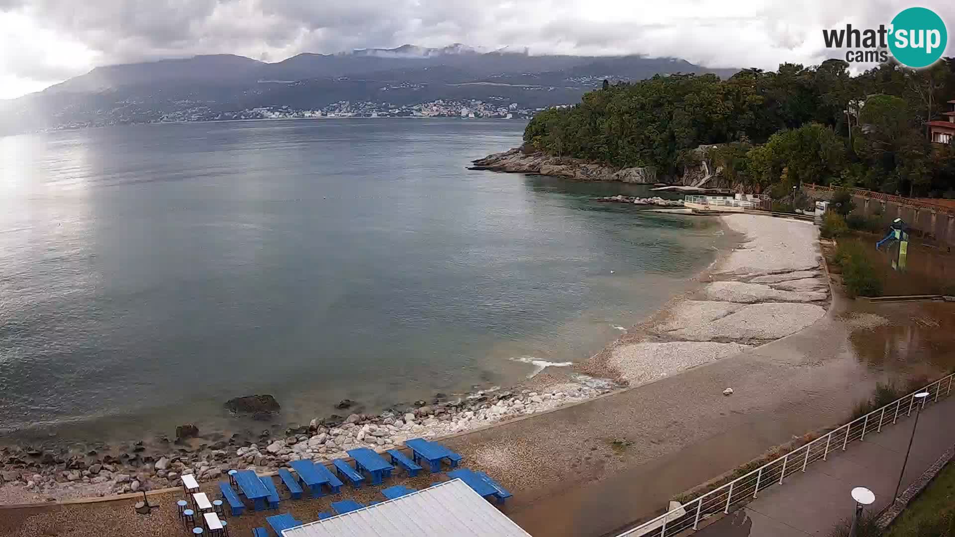 Rijeka web kamera plaža pri Bazenih Kantrida