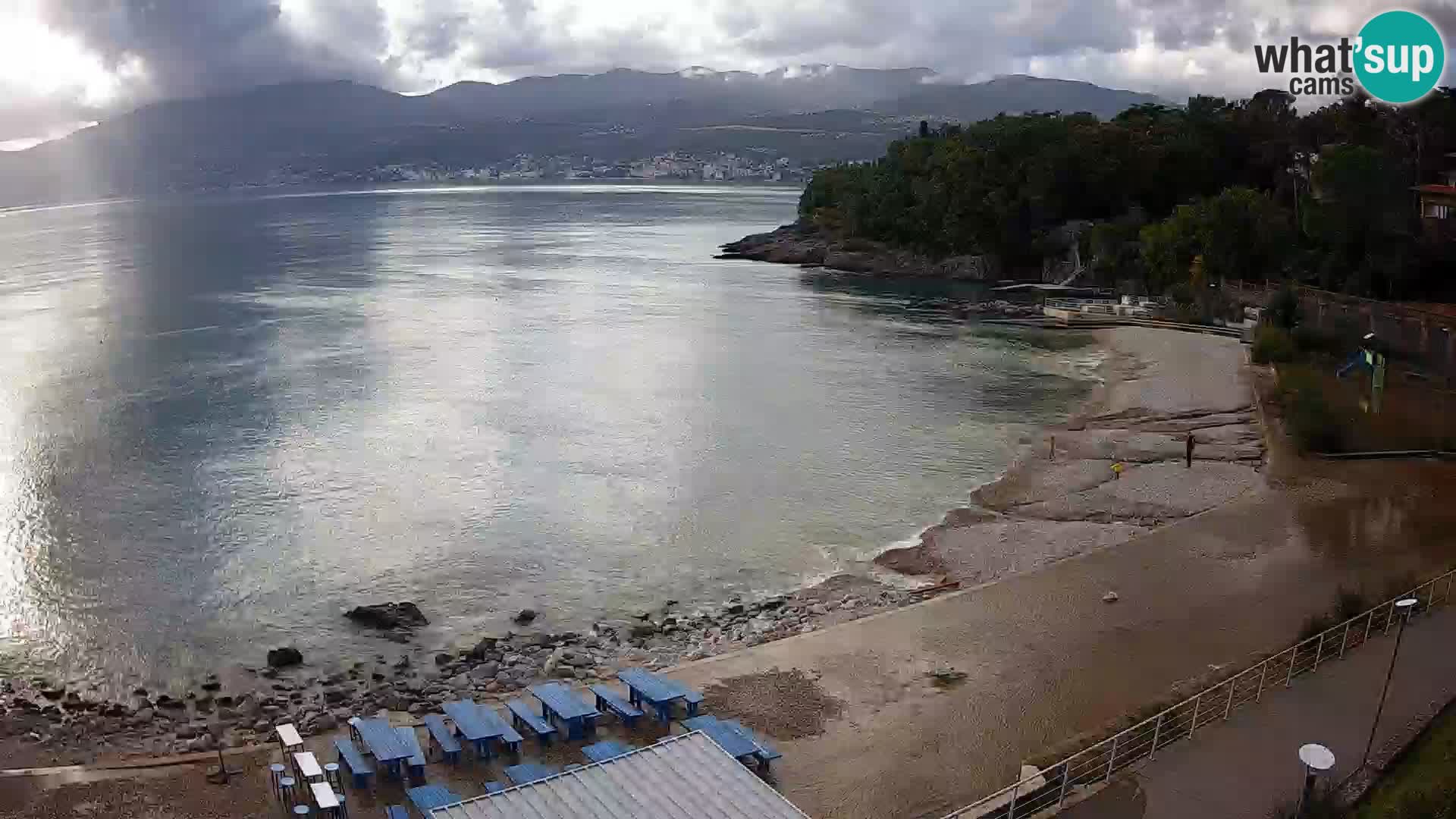 Rijeka web kamera plaža pri Bazenih Kantrida