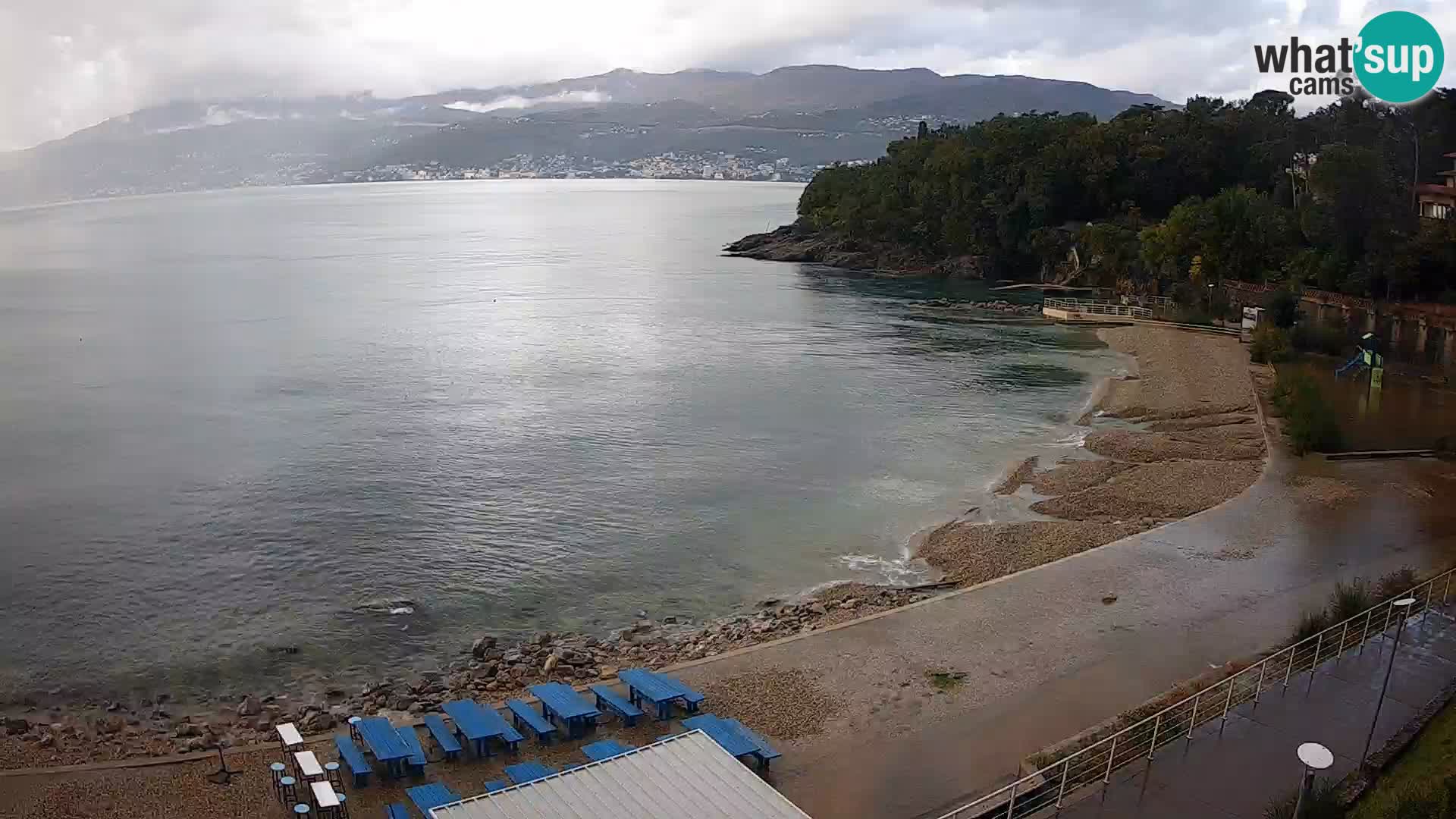 Rijeka web kamera plaža pri Bazenih Kantrida