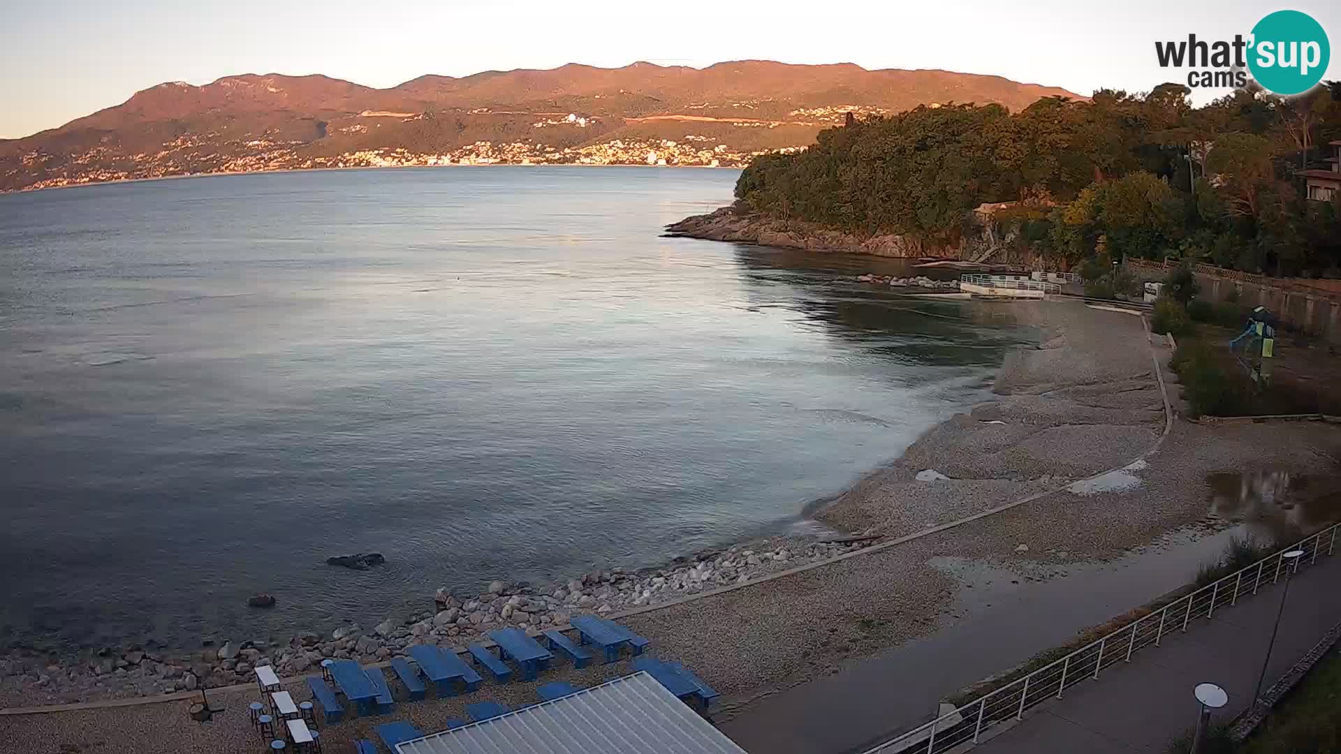 Reka Spletna kamera  plaža pri Bazenih Kantrida