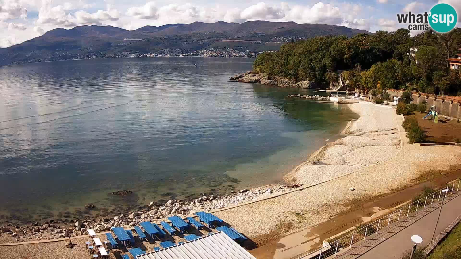 Rijeka web kamera plaža pri Bazenih Kantrida