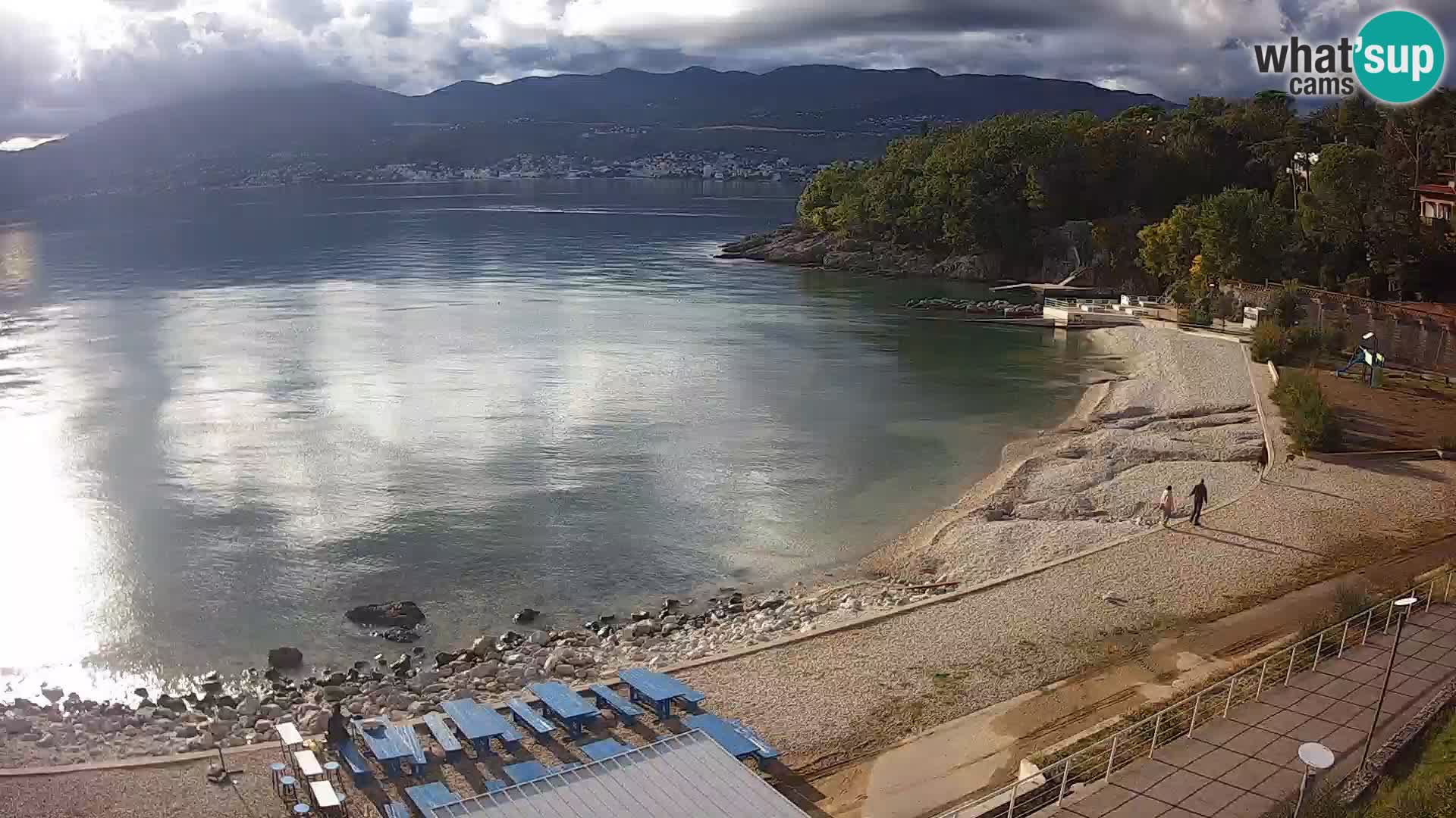 Rijeka web kamera plaža pri Bazenih Kantrida