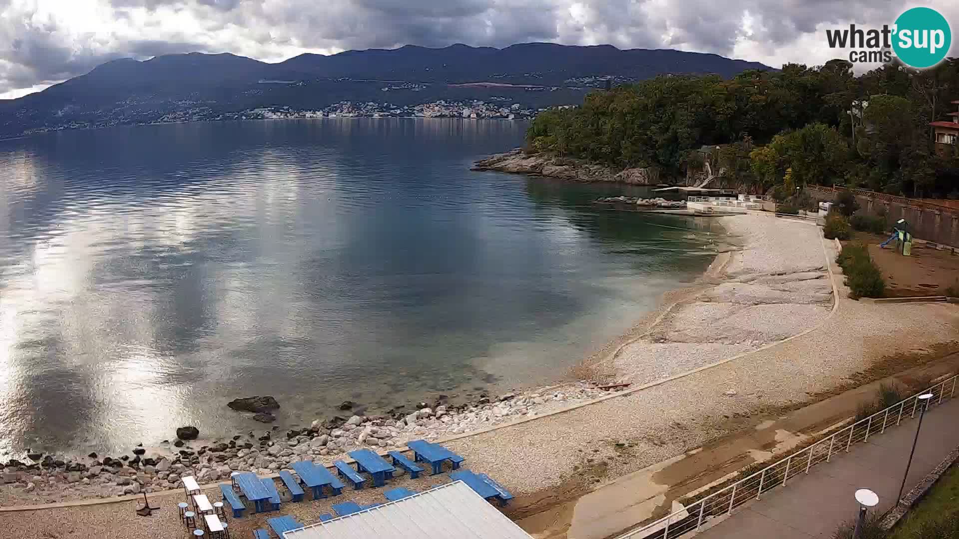 Rijeka web kamera plaža pri Bazenih Kantrida