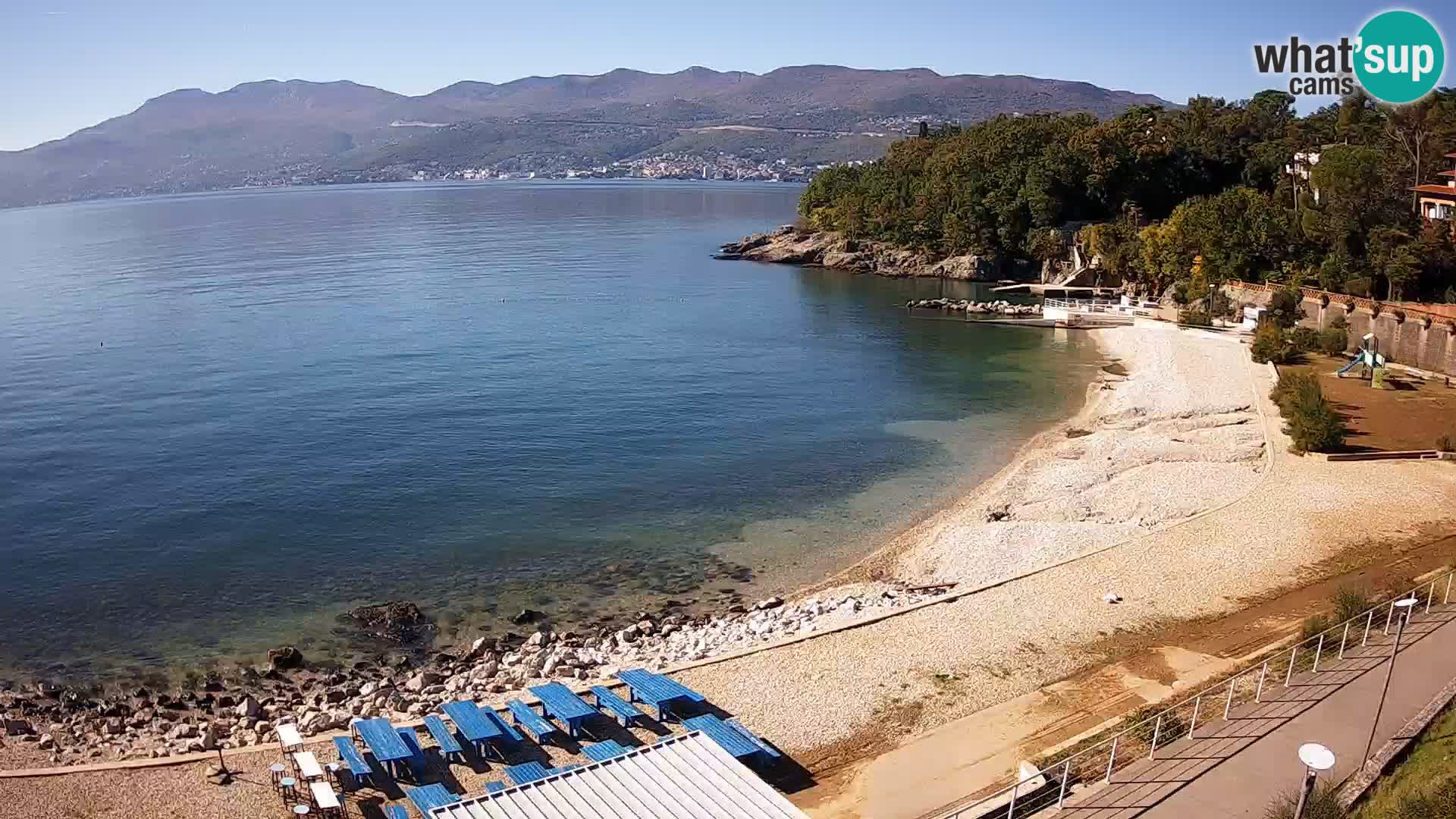 Reka Spletna kamera  plaža pri Bazenih Kantrida