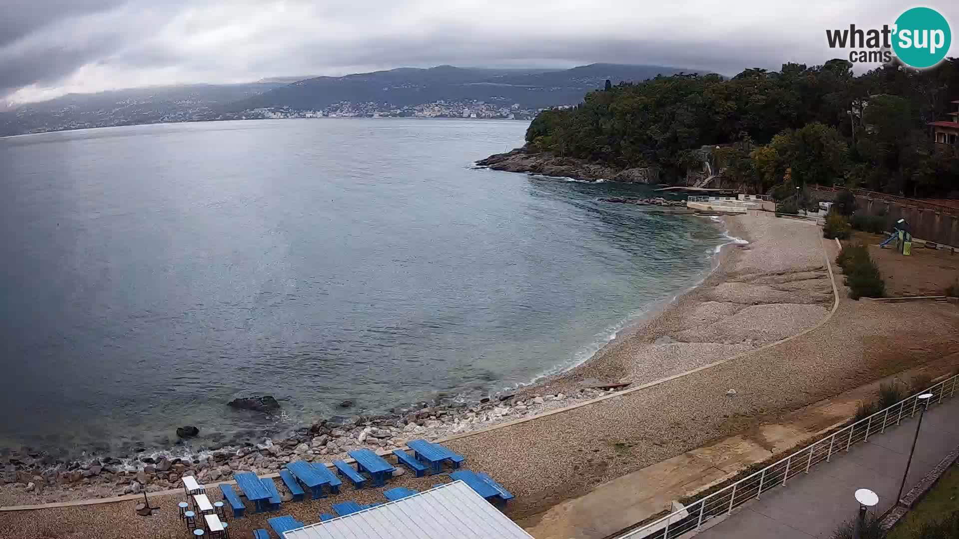 Reka Spletna kamera  plaža pri Bazenih Kantrida