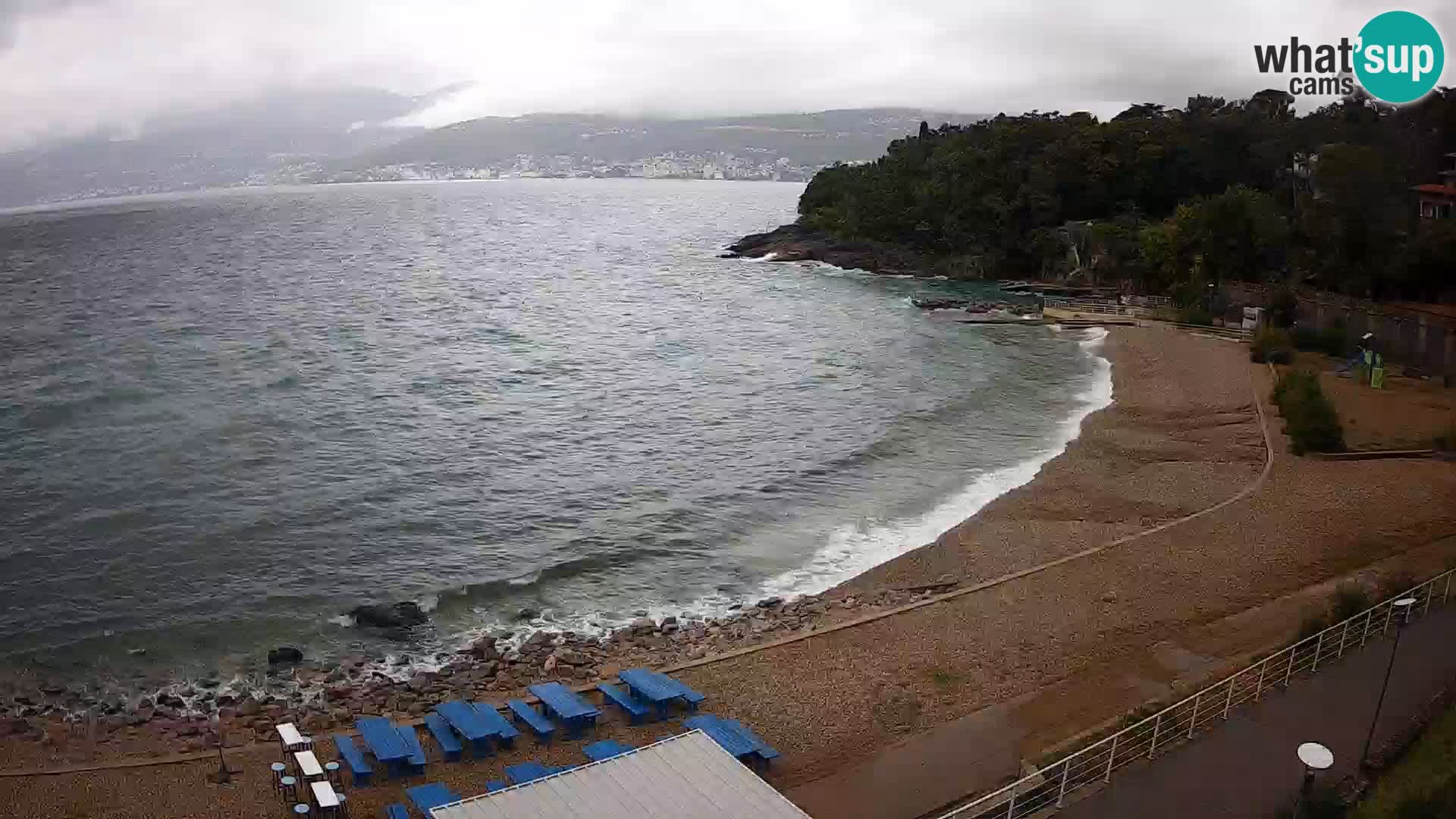 Rijeka web kamera plaža pri Bazenih Kantrida