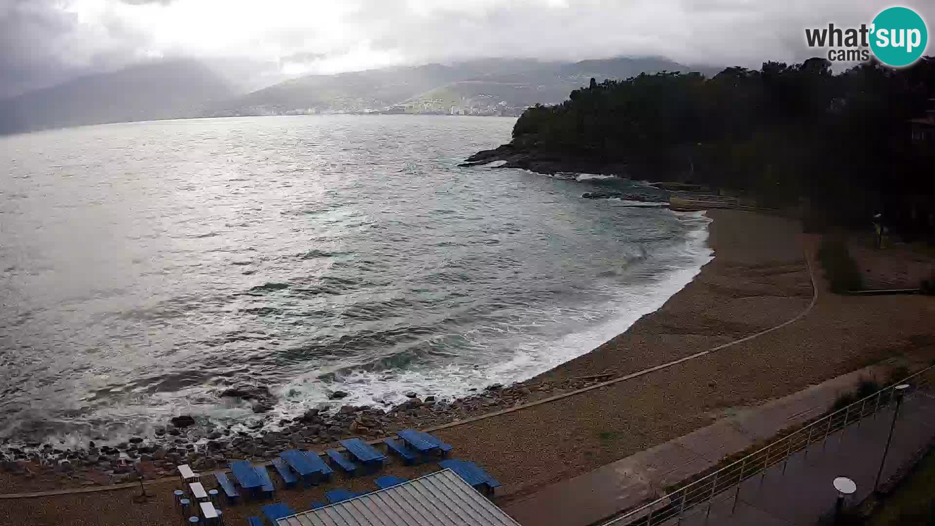 Reka Spletna kamera  plaža pri Bazenih Kantrida
