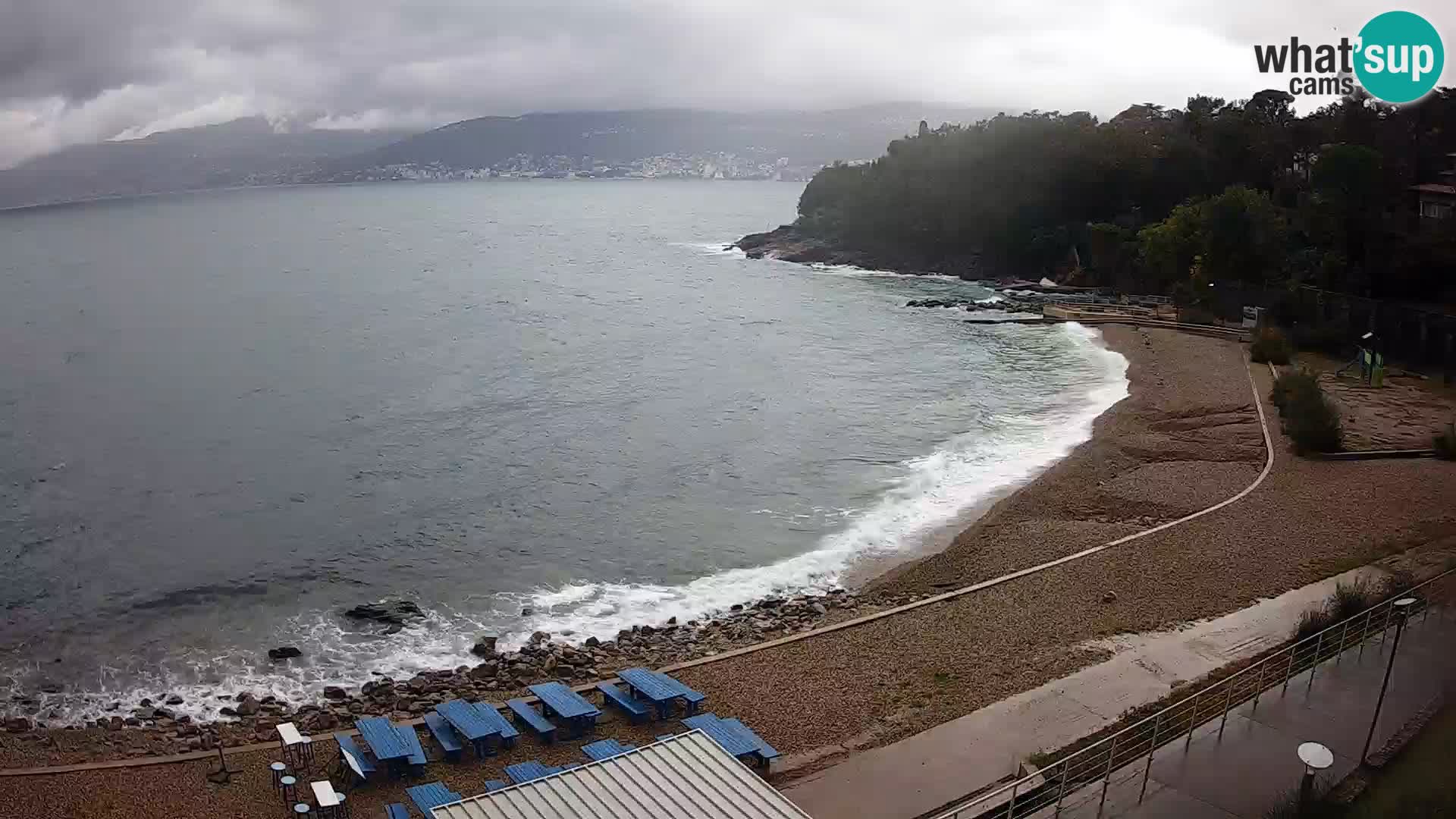 Rijeka web kamera plaža pri Bazenih Kantrida