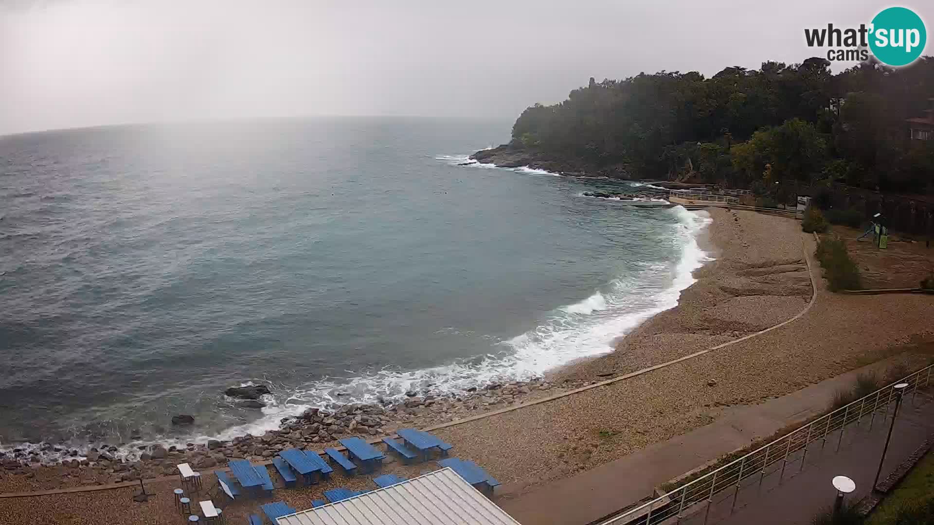 Rijeka web kamera plaža pri Bazenih Kantrida