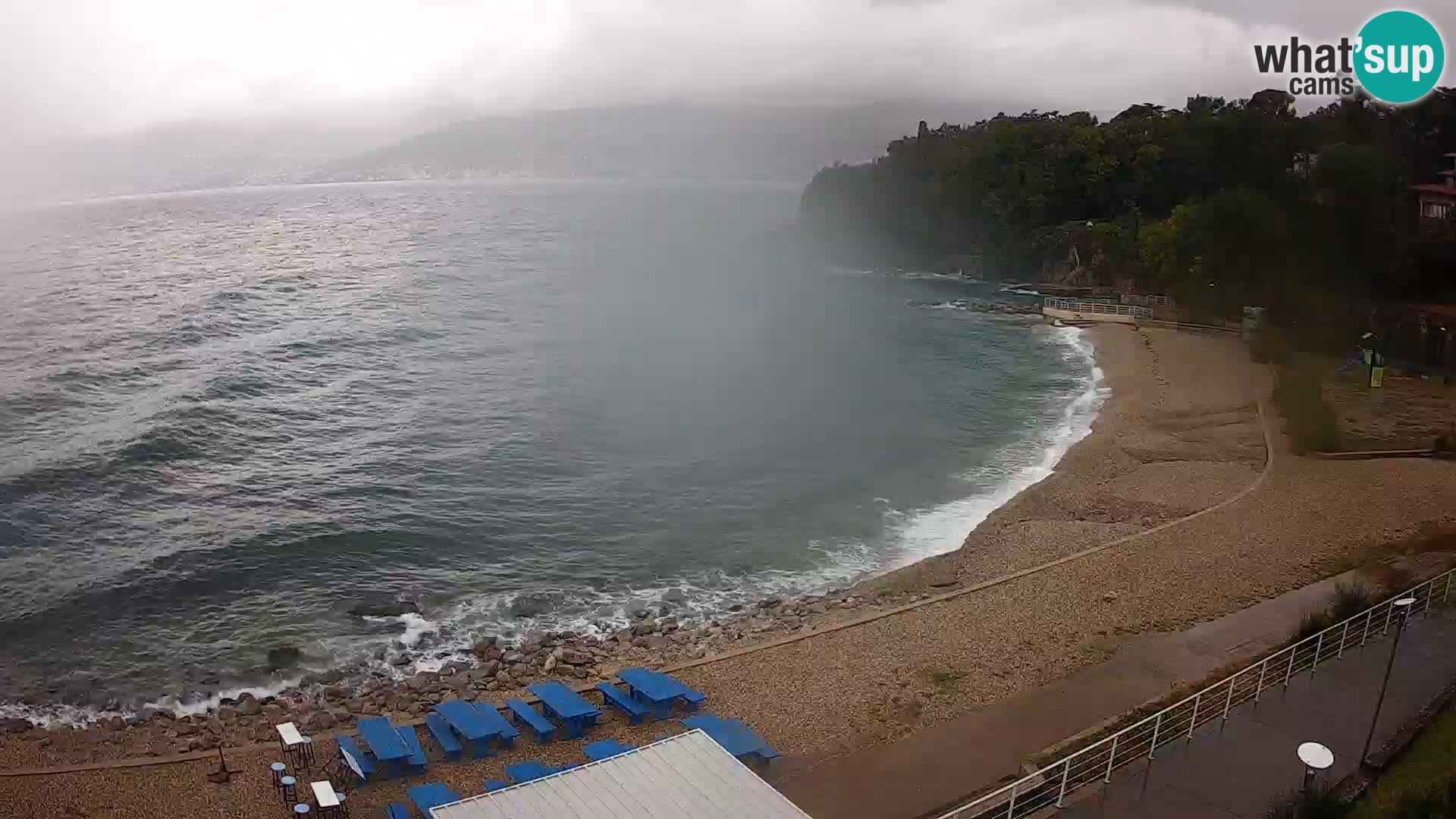 Rijeka web kamera plaža pri Bazenih Kantrida