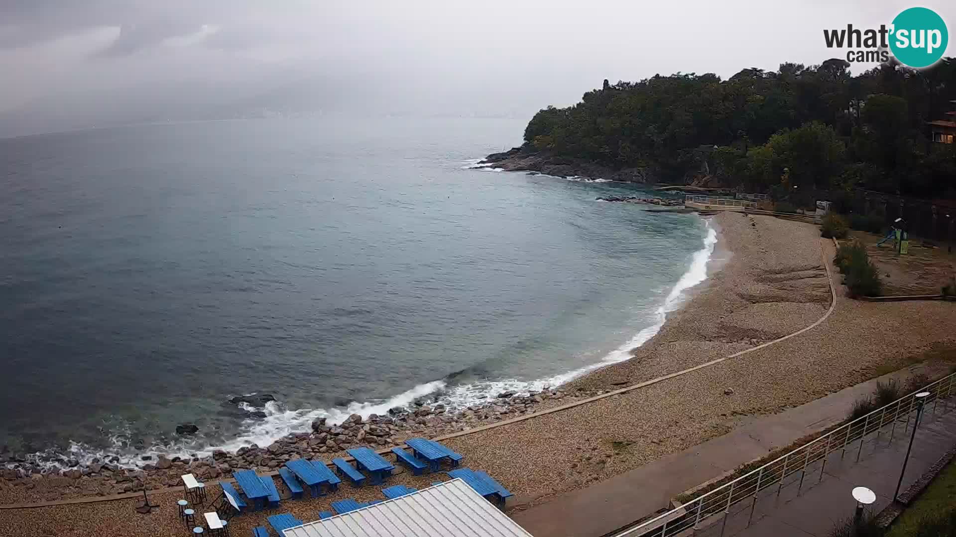 Rijeka web kamera plaža pri Bazenih Kantrida