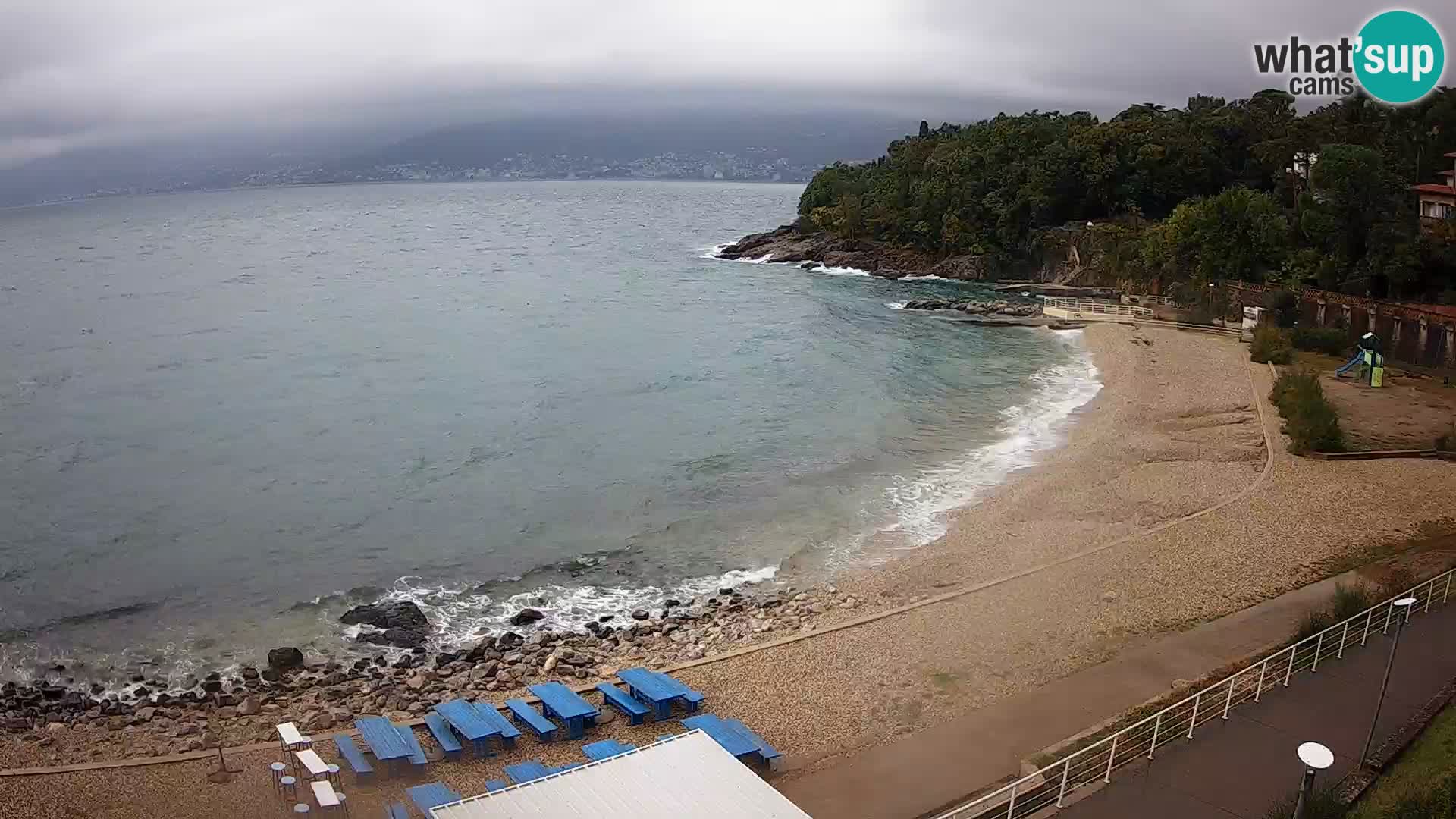 Reka Spletna kamera  plaža pri Bazenih Kantrida