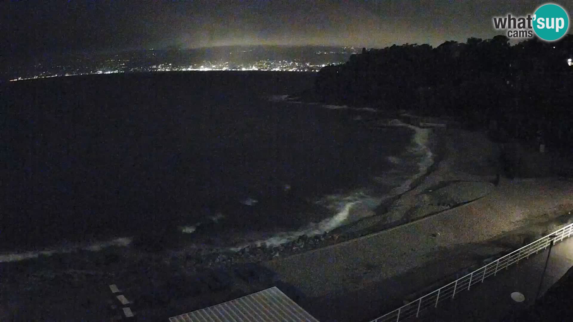 Rijeka web kamera plaža pri Bazenih Kantrida