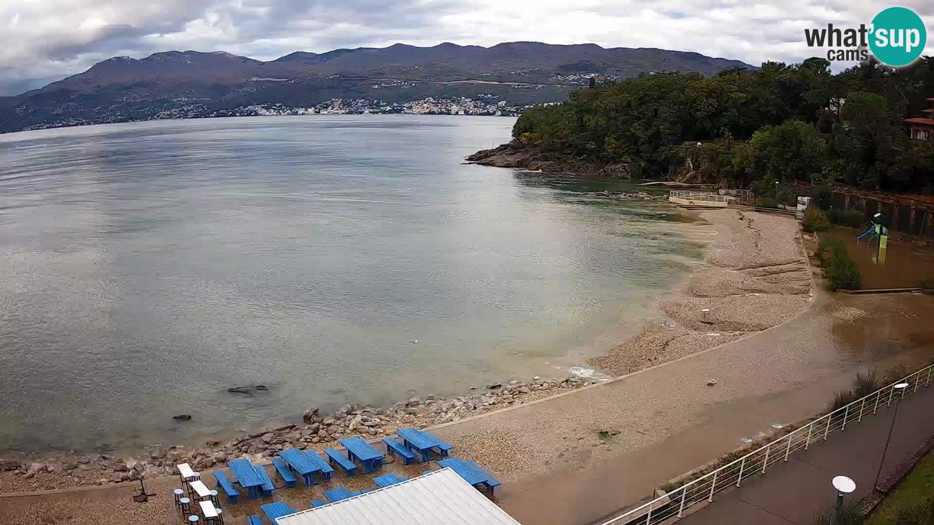 Rijeka web kamera plaža pri Bazenih Kantrida